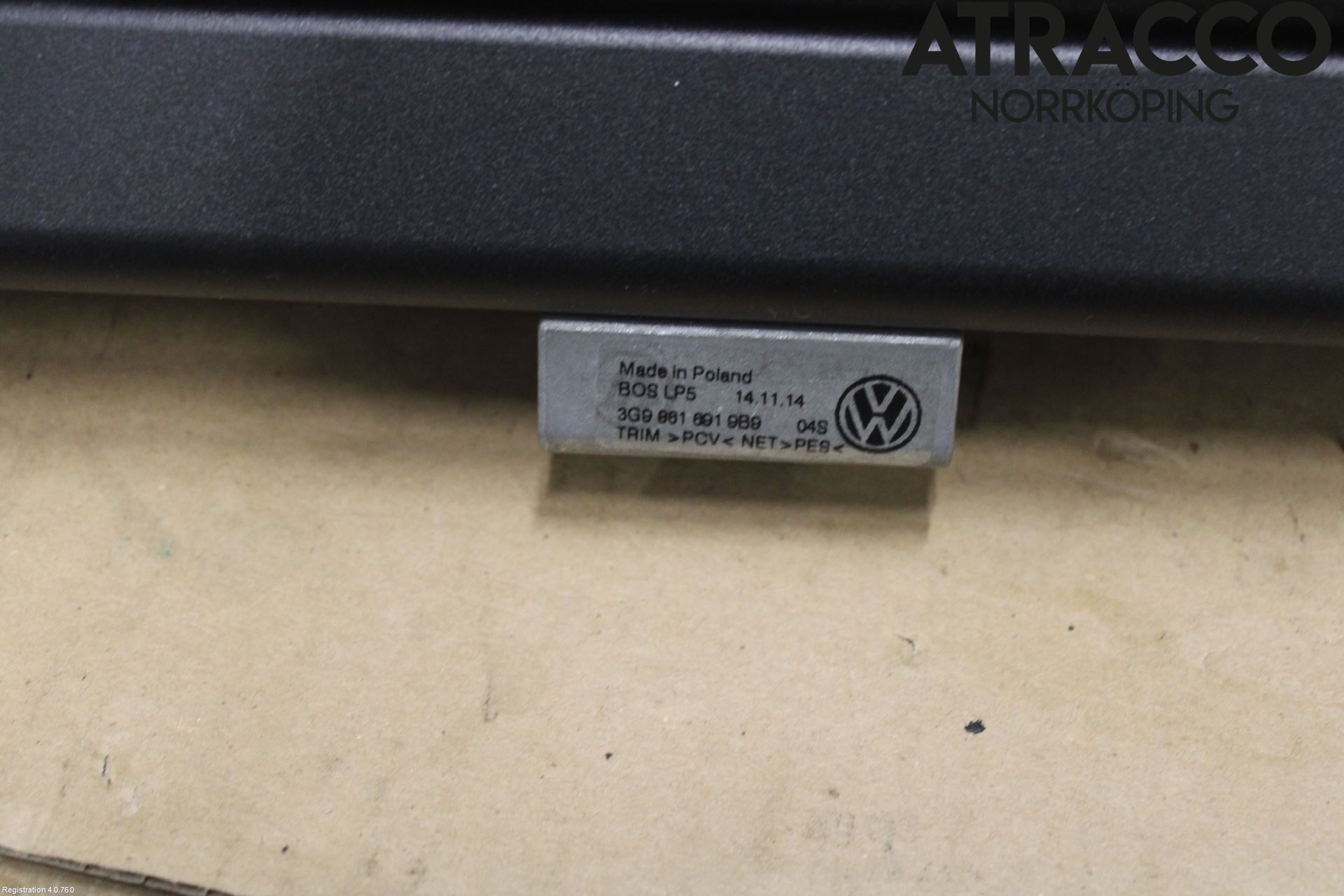 Volkswagen VW PASSAT 15-19 Lastnät