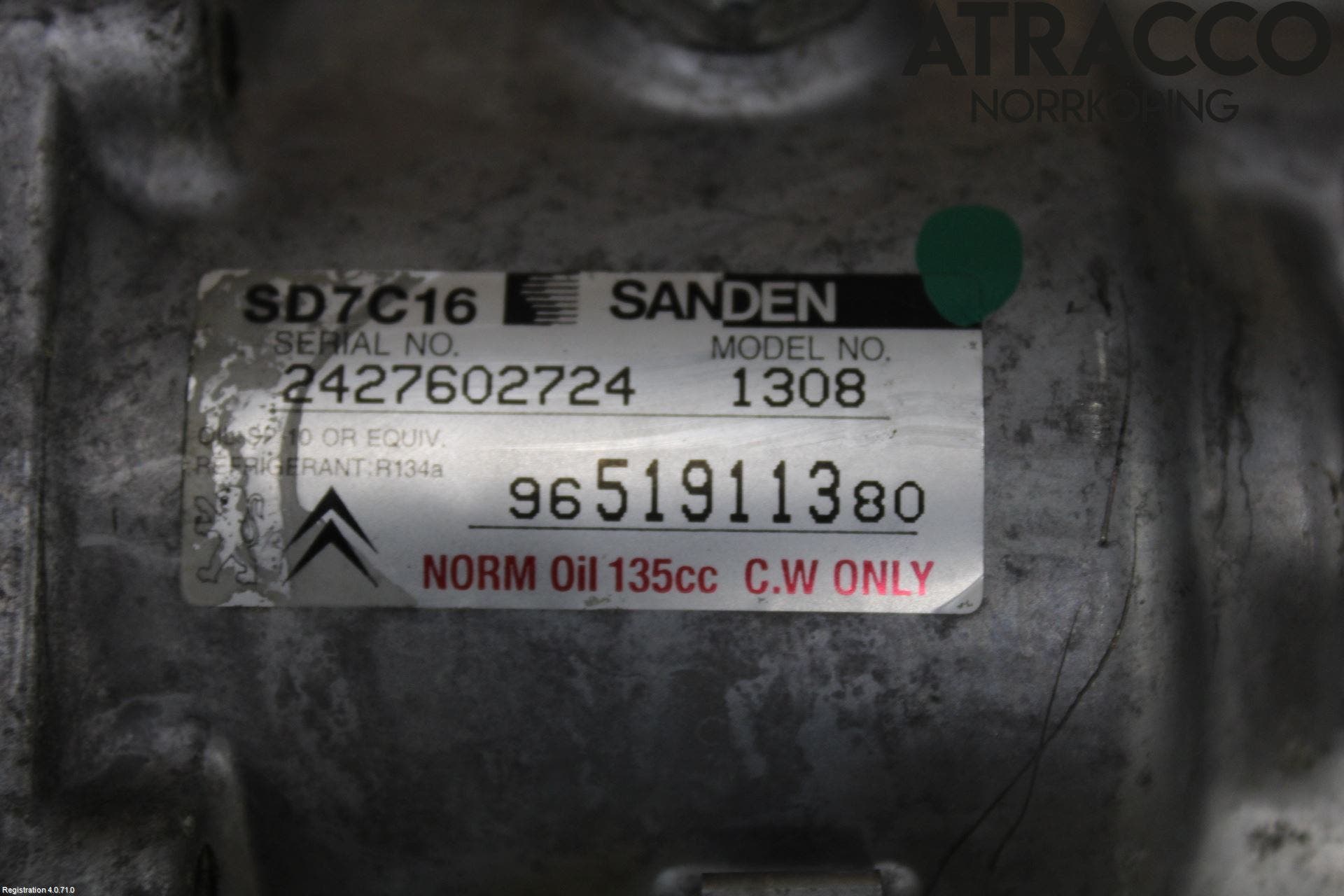 Citroen C4 PICASSO 06-13 Ac Kompressor