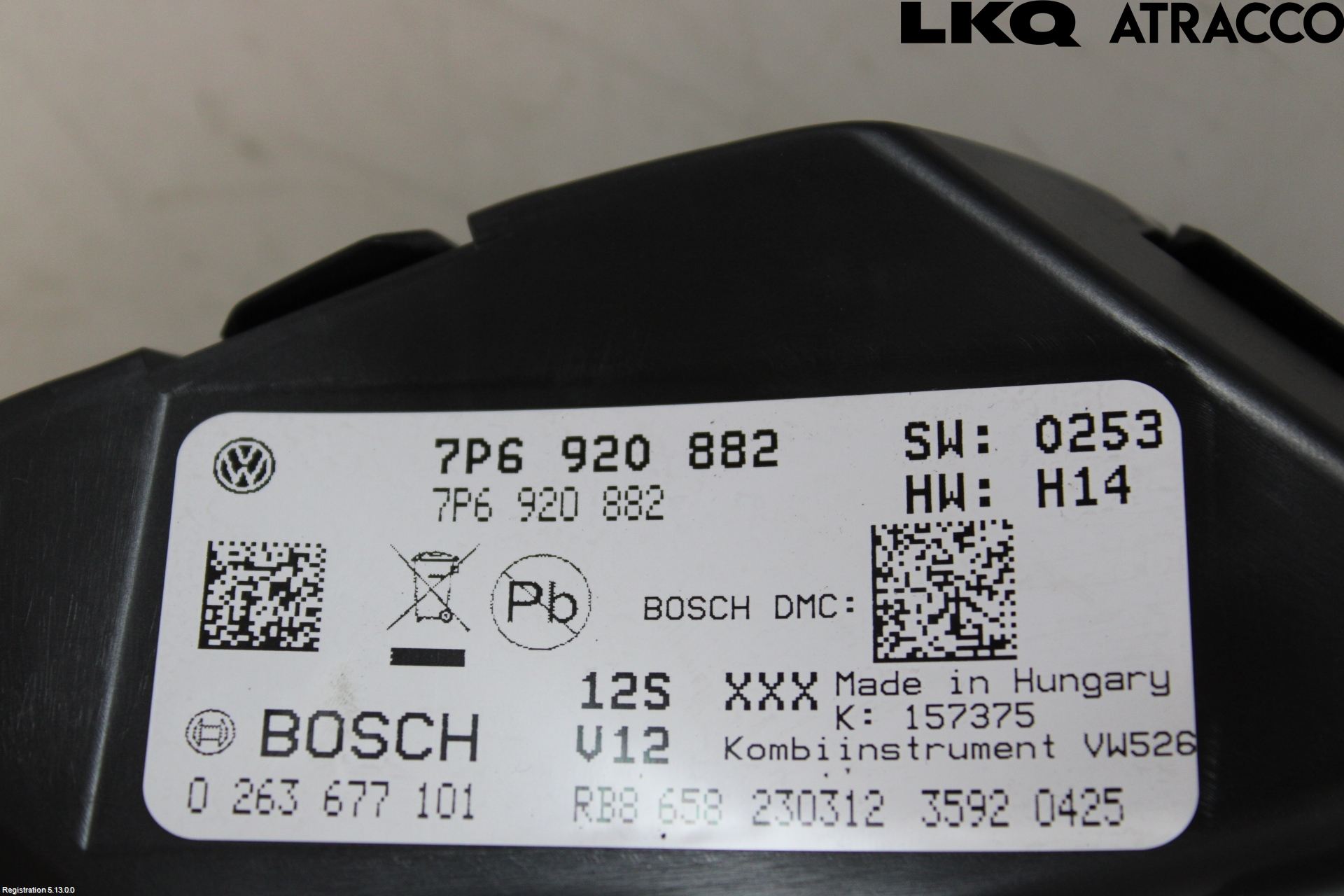 Volkswagen VW TOUAREG 7P 11-18 Instrument Komb