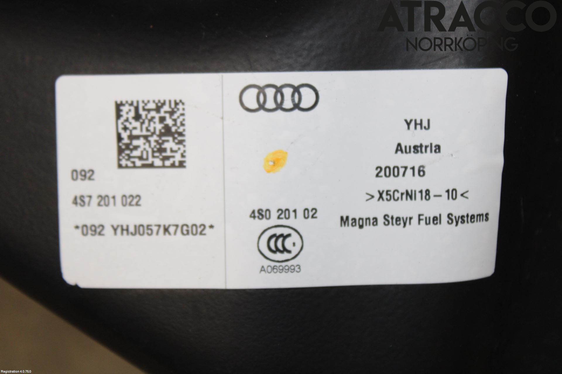 Audi R8 Bränsletank Insprutning