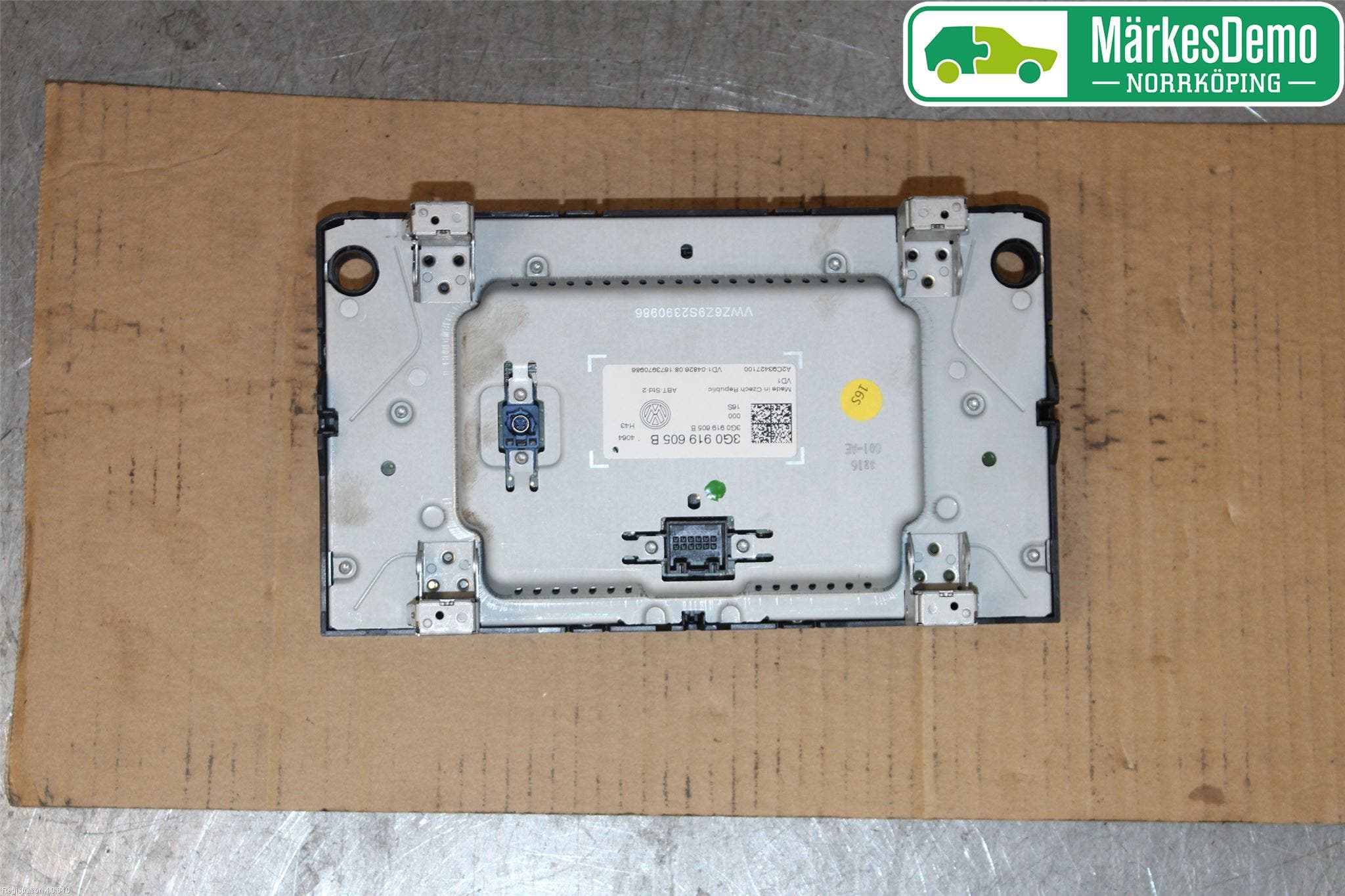 Volkswagen VW GOLF / E-GOLF VII 13-20 Multifunktionsdisplay
