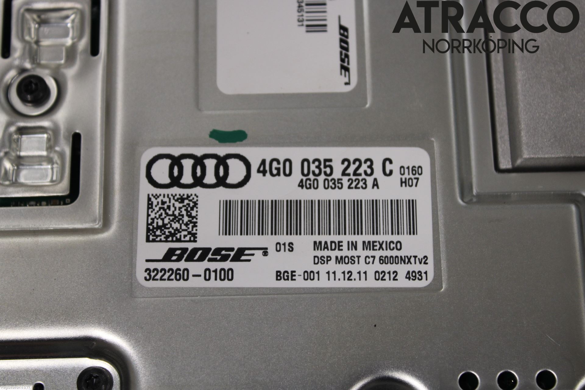 Audi A7/S7 4G 11-17 Radio-Stereo Förstärkare