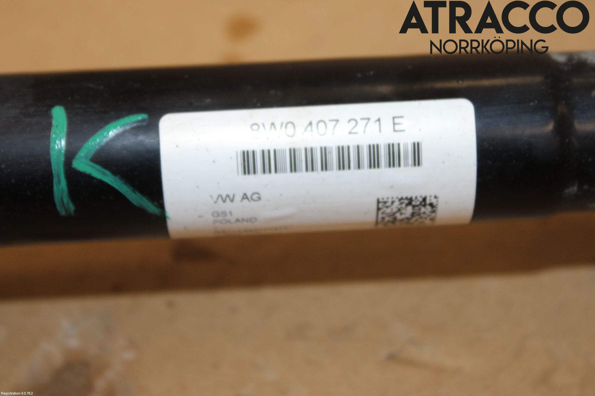 Audi A4/S4 B9 16-19 Drivaxel Fram Vänster