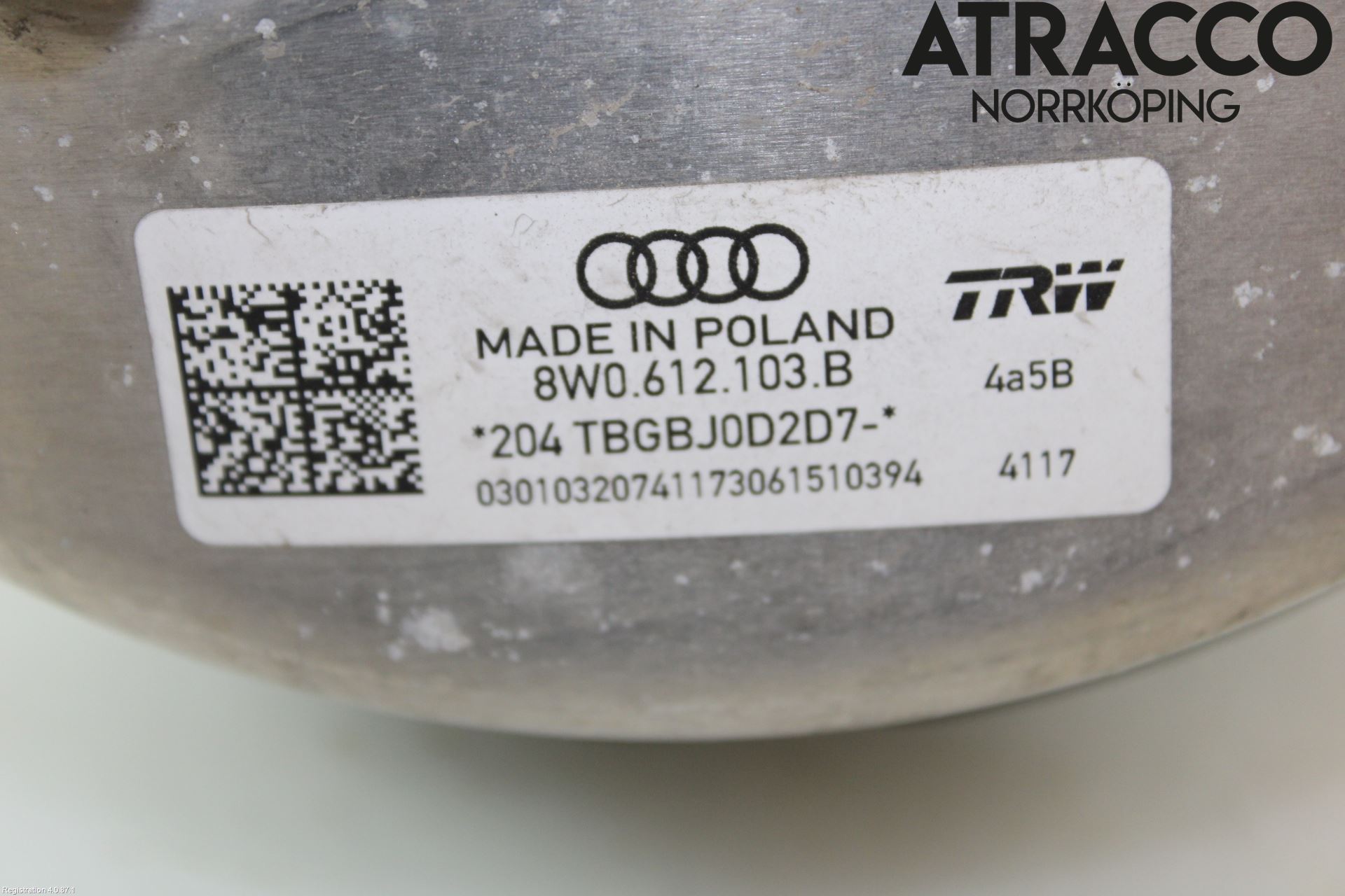 Audi A4/S4 B9 16-19 Bromsservo