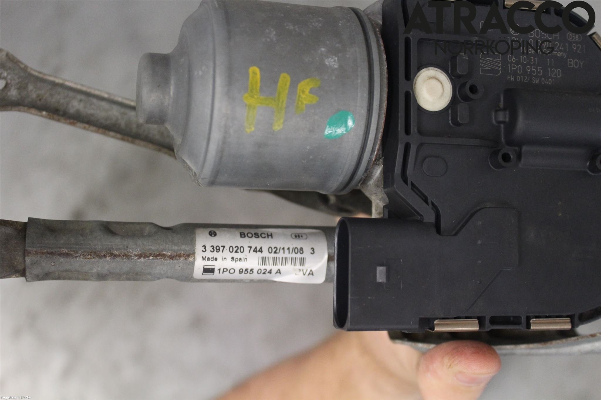 Seat LEON 06-12 Torkarmekanism Vindruta