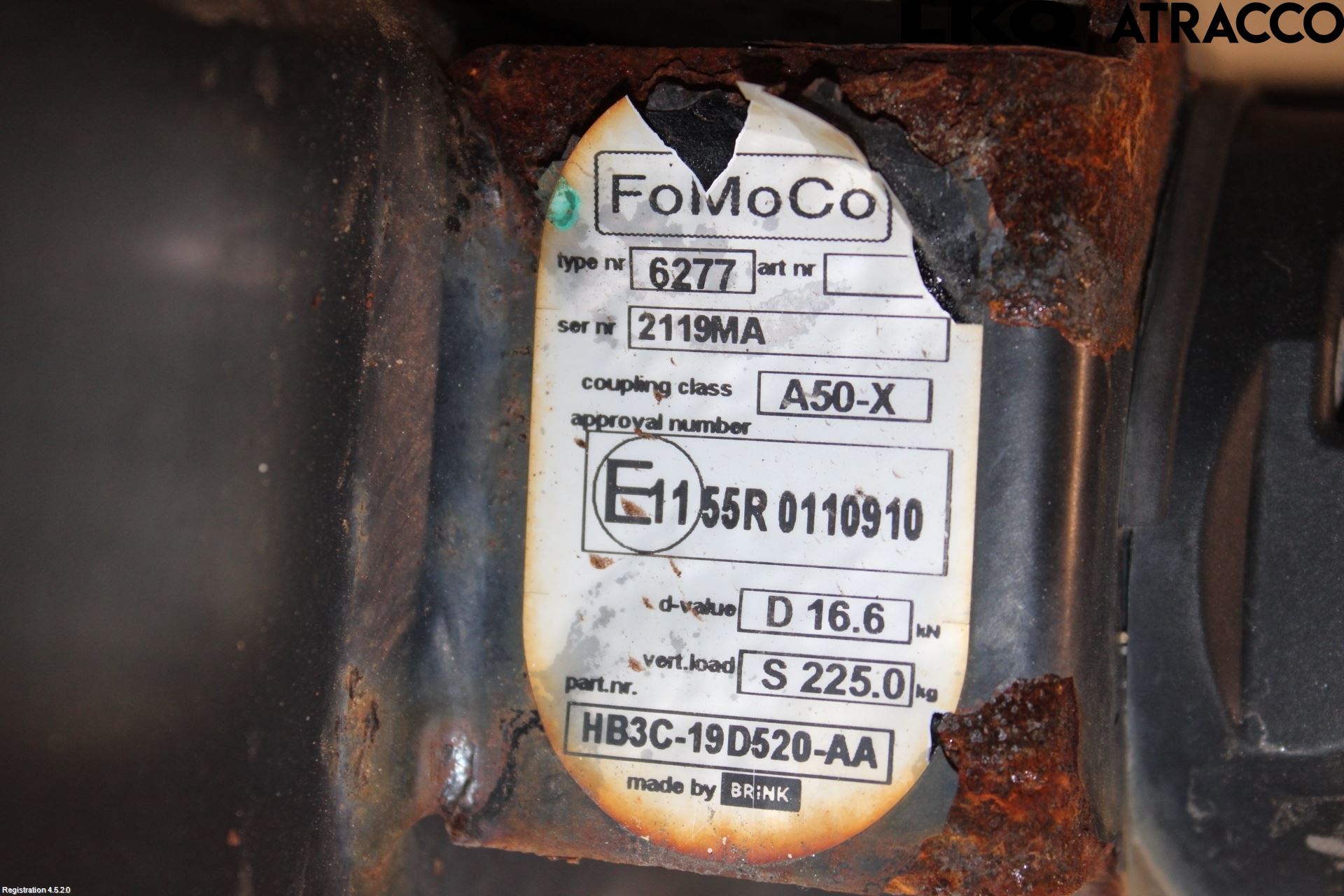 Ford RANGER EU 12-23 Dragkrok