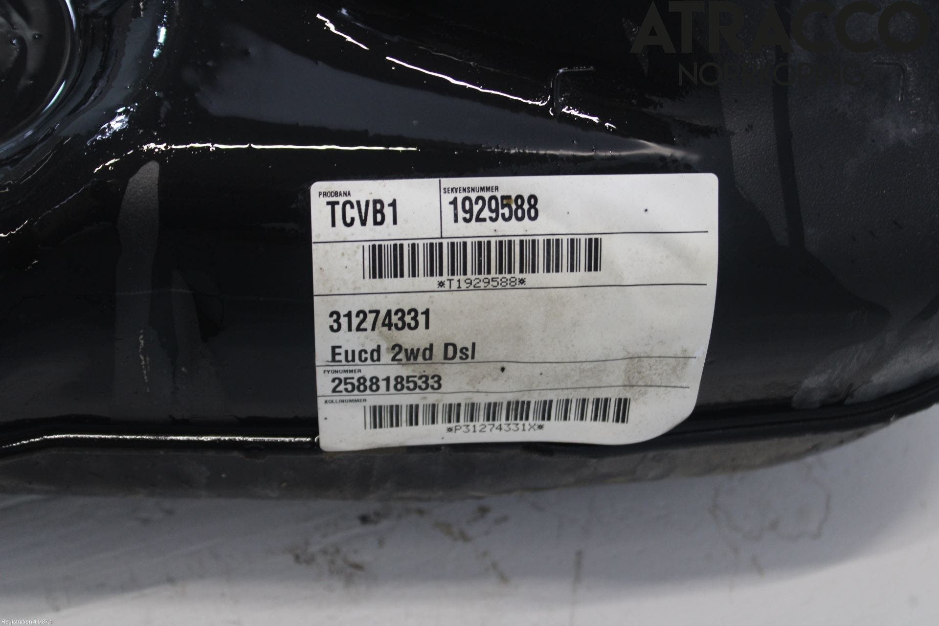 Volvo S80 07-13 Bränsletank Diesel