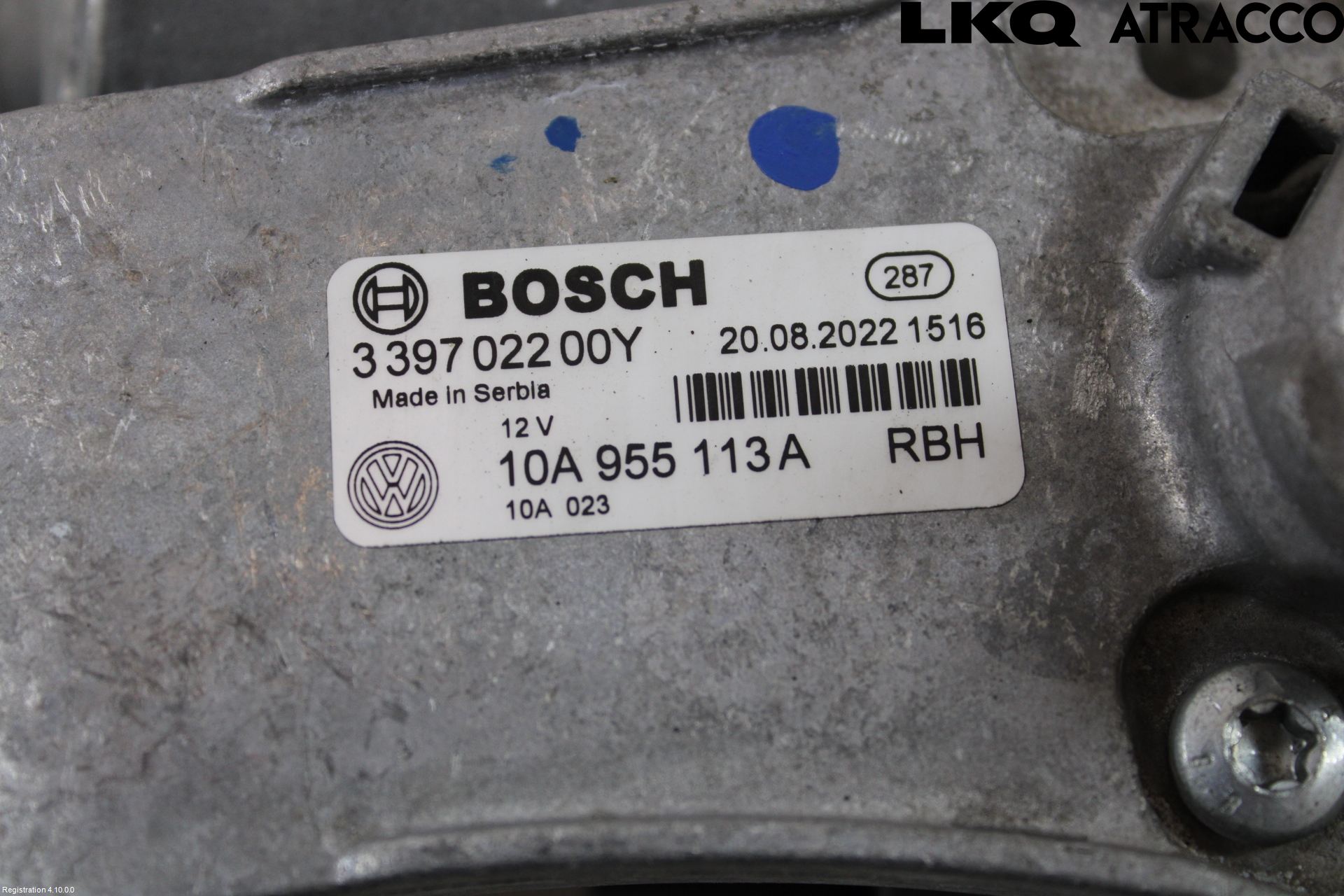 Volkswagen VW ID.3 21- Torkarmotor Vindruta