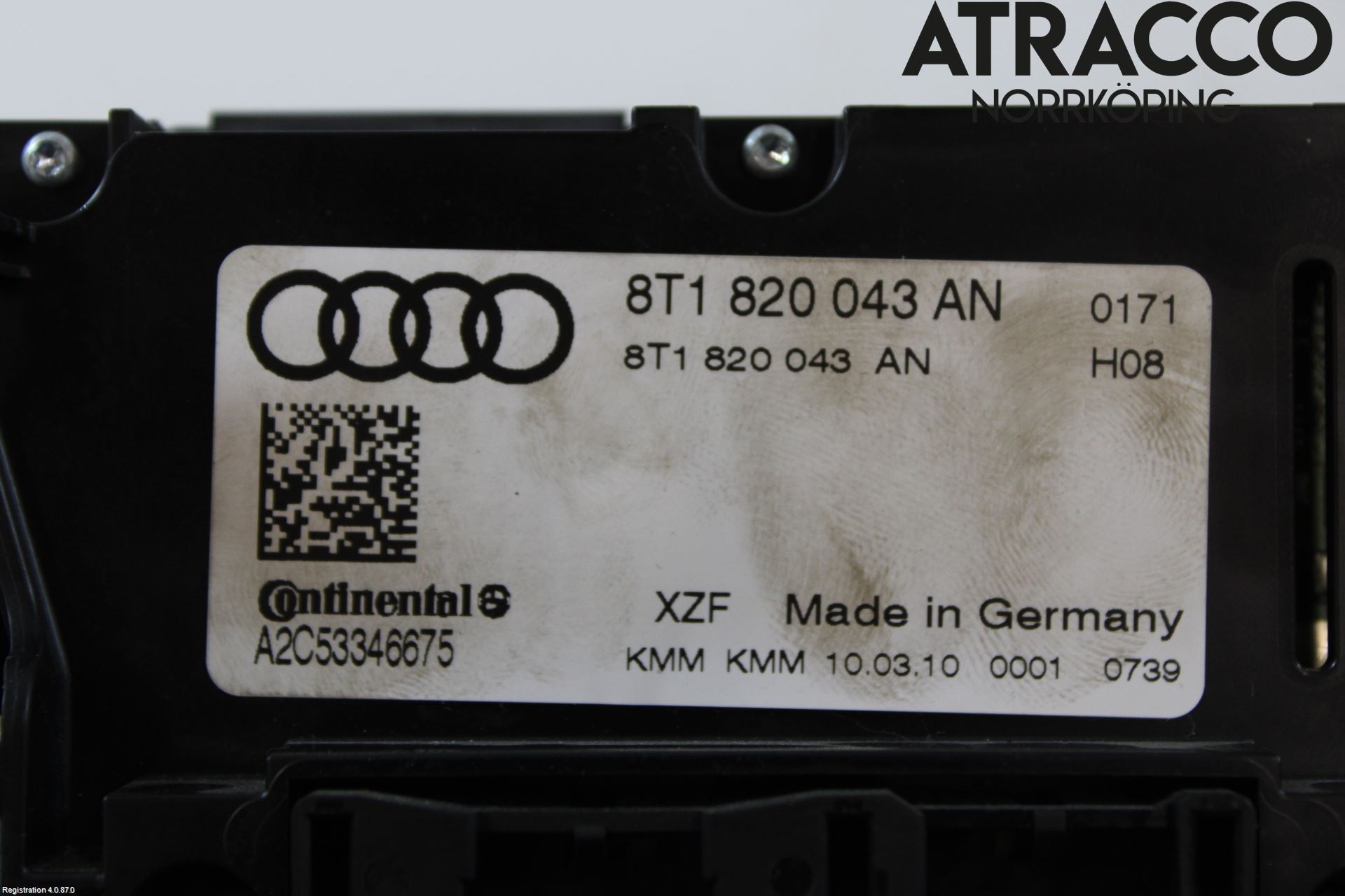 Audi A5 07-16 Värmereglage