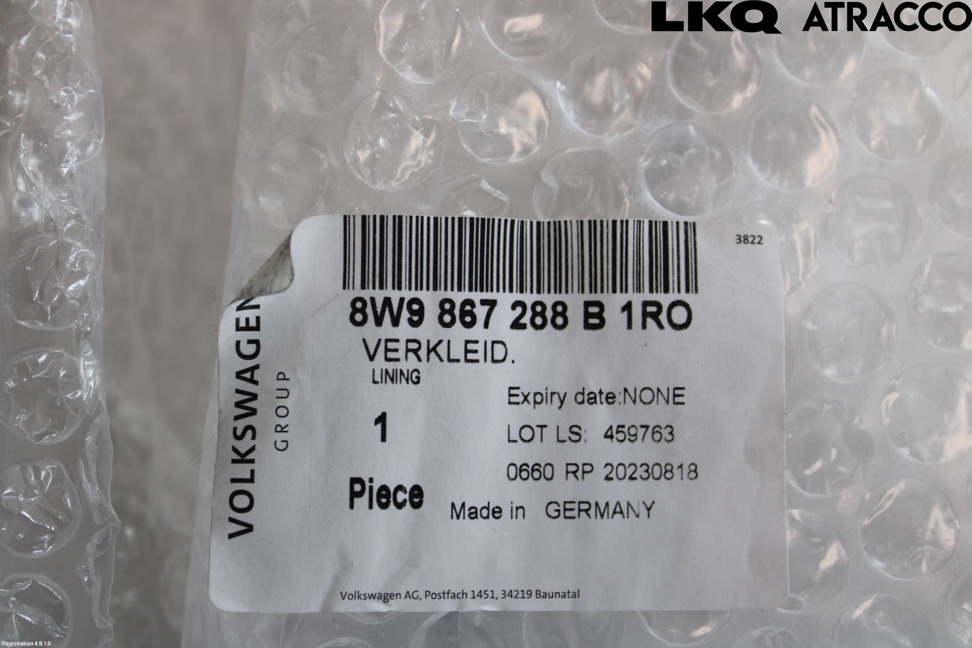 Audi A4/S4 B9 20- Inr Plastd A-B-C Stolpe