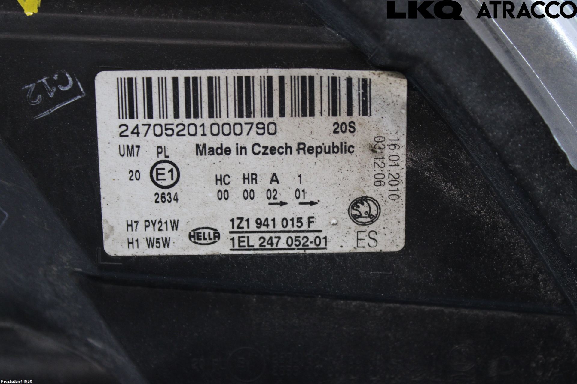 Skoda OCTAVIA (1Z) 05-13 Strålkastare Vänster