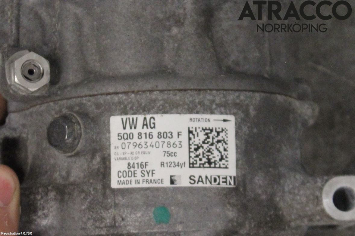 Volkswagen VW PASSAT 15-19 Ac Kompressor