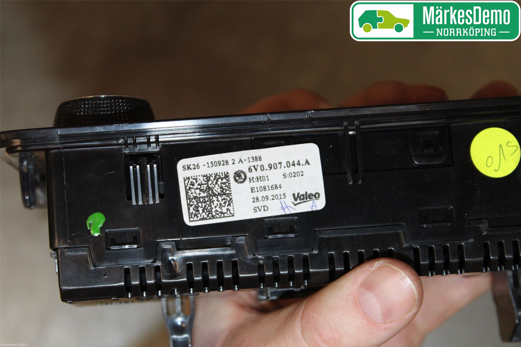 Skoda FABIA 15-21 Värmereglage