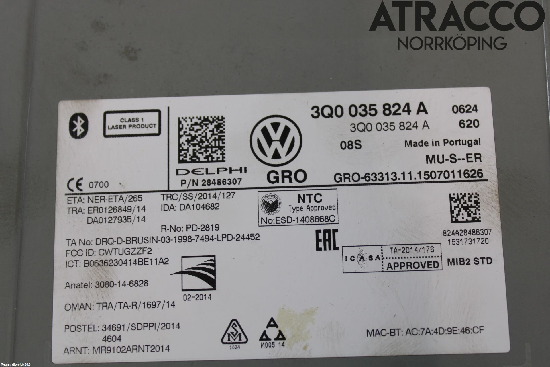 Volkswagen VW GOLF SPORTSVAN 15-20 Cd Radio - Multimediapanel
