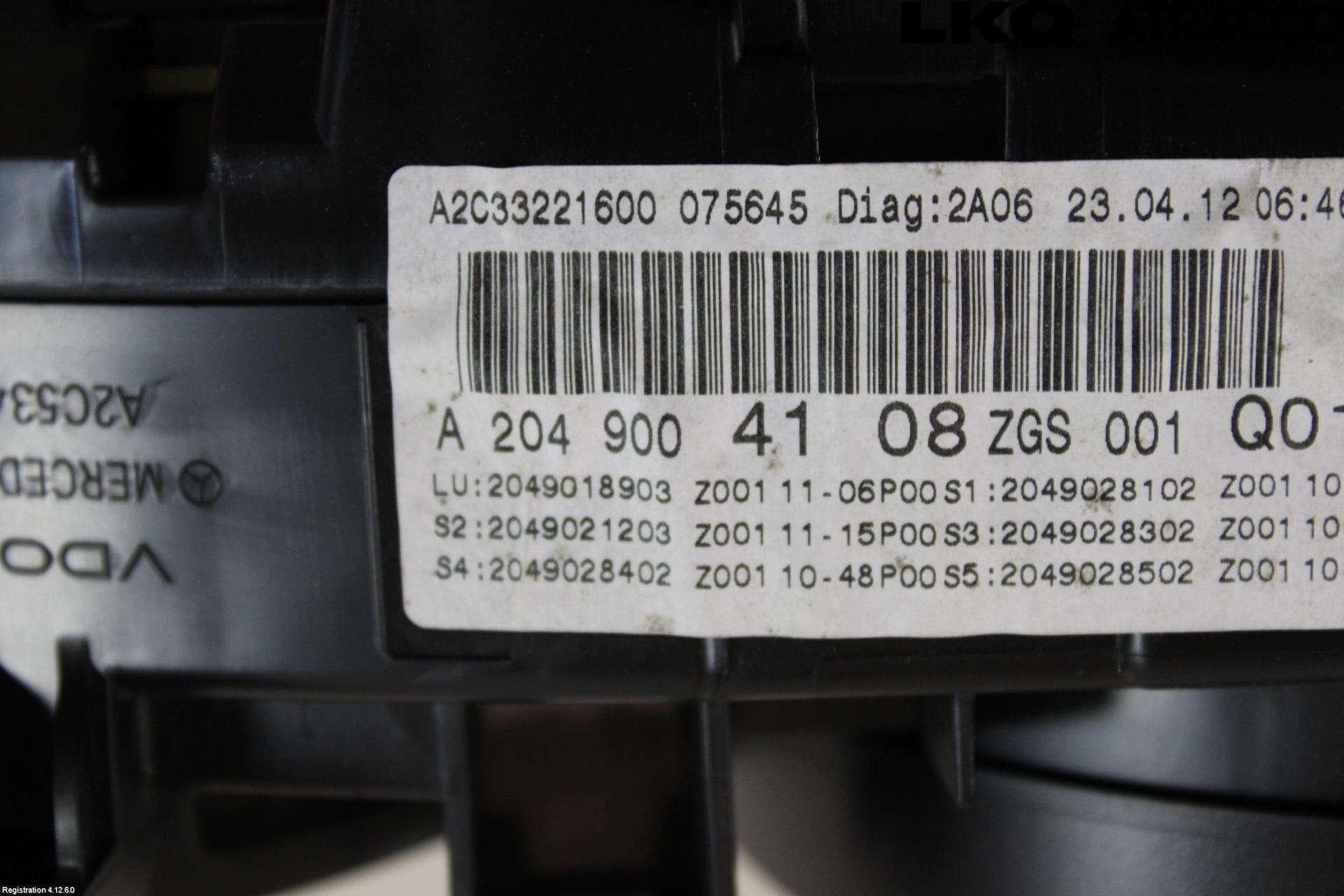 Mercedes-Benz MB C-KLASS (W204) 07-15 Instrument Komb