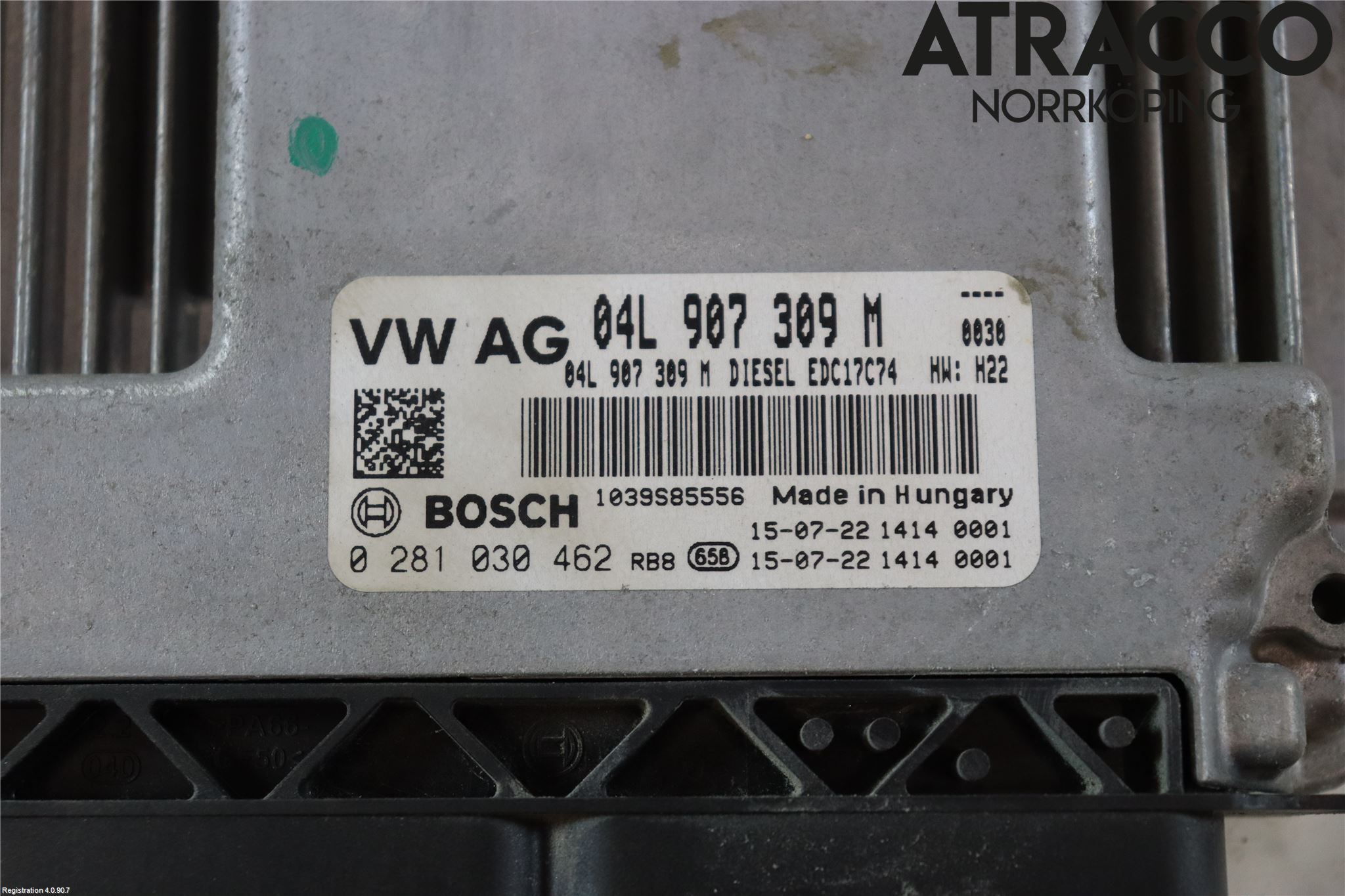 Volkswagen VW PASSAT 15-19 Styrenhet Inspump Diesel