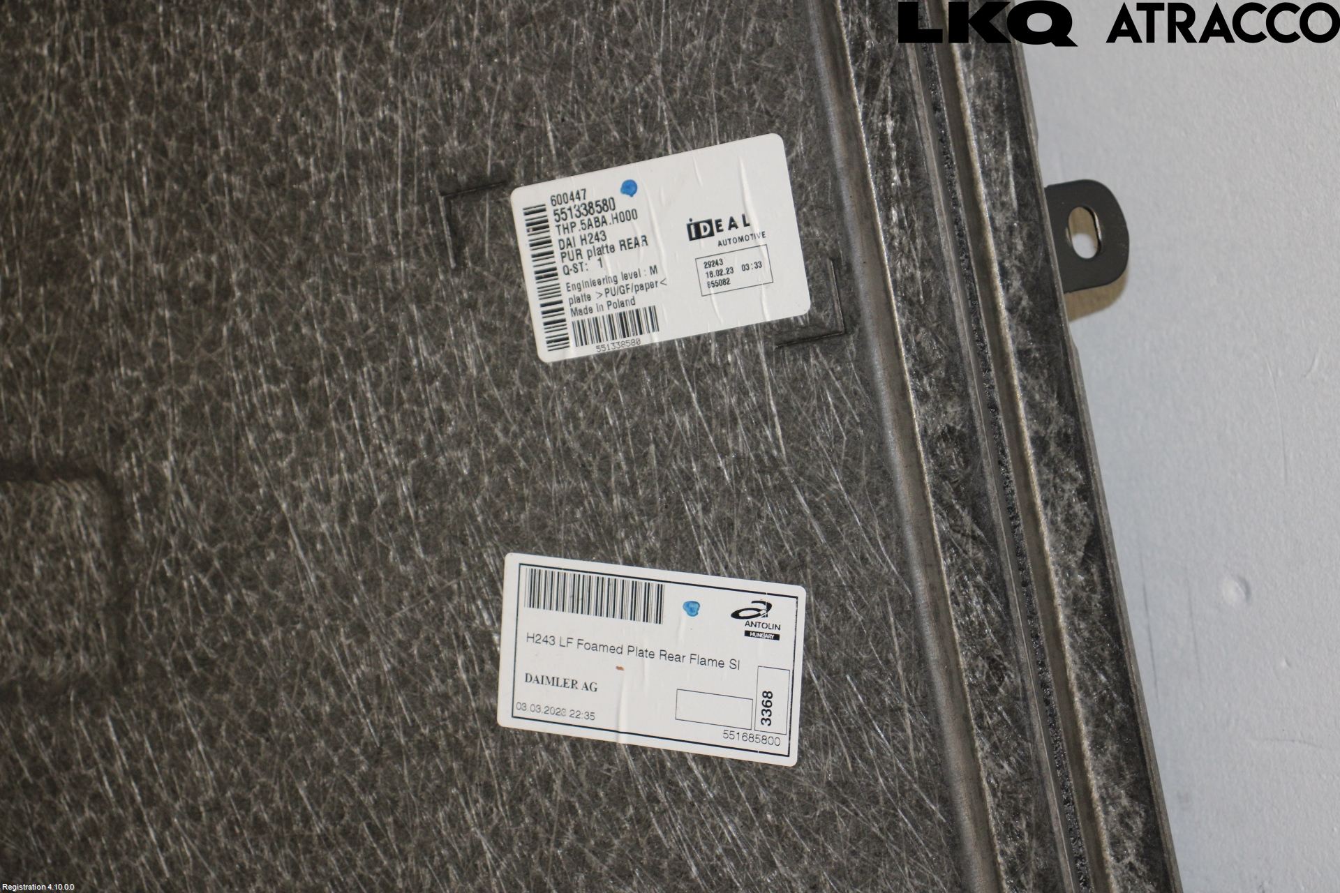 Mercedes-Benz MB EQA (H243) 21- Bagage Golv