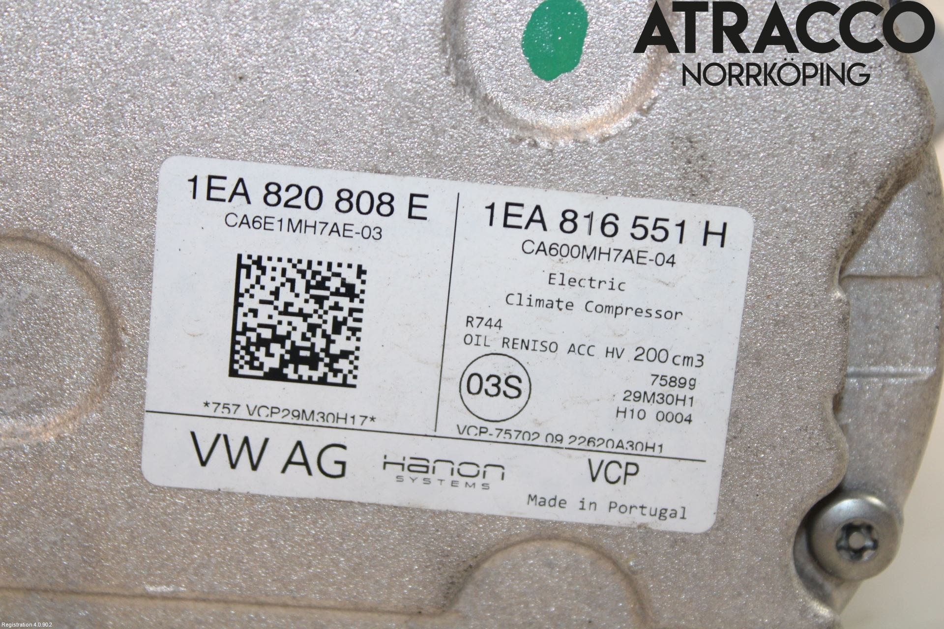 Audi Q4 E-TRON FZ 22- Ac Kompressor