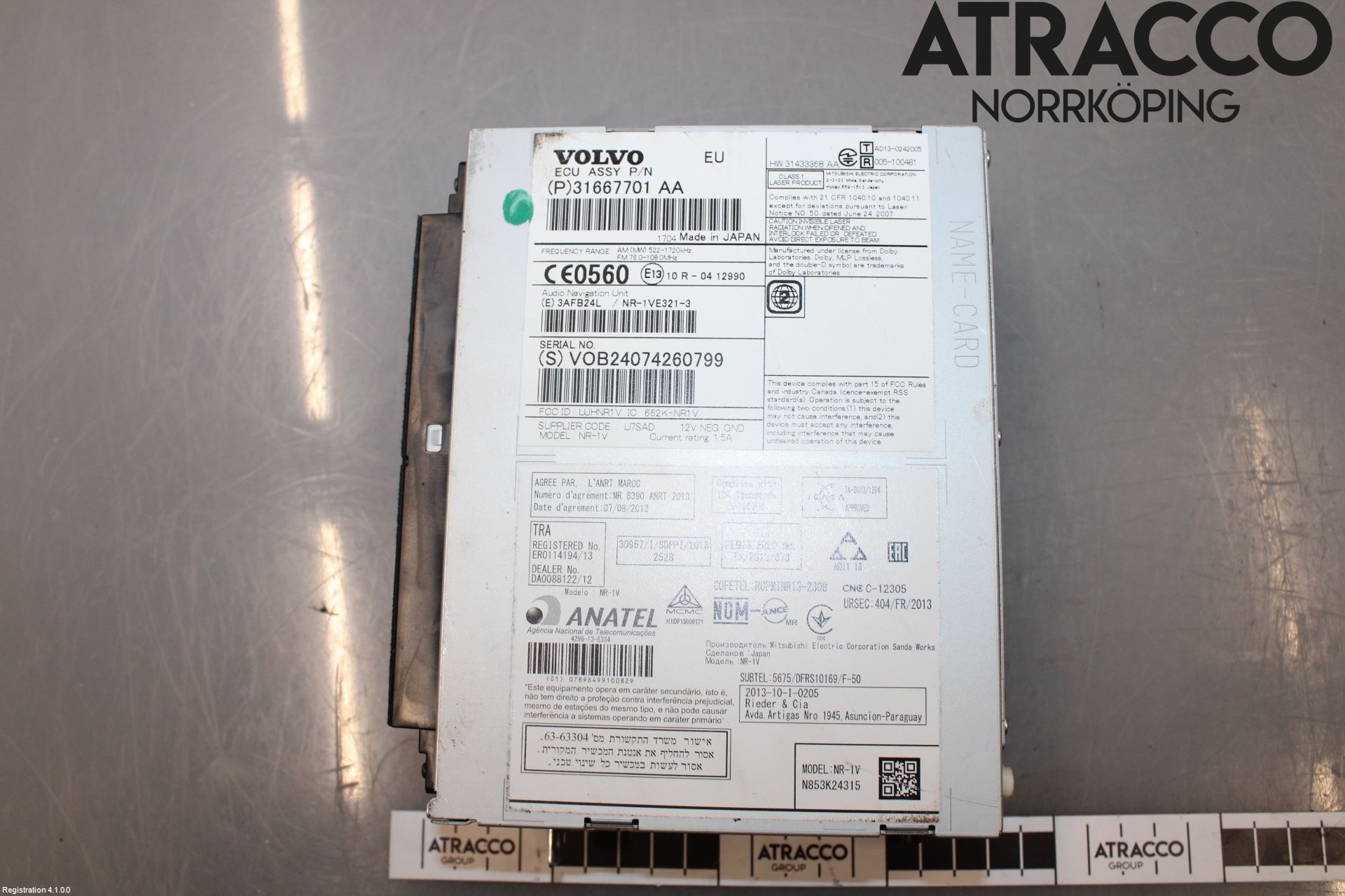 Volvo XC60 14-17 Cd Radio - Multimediapanel