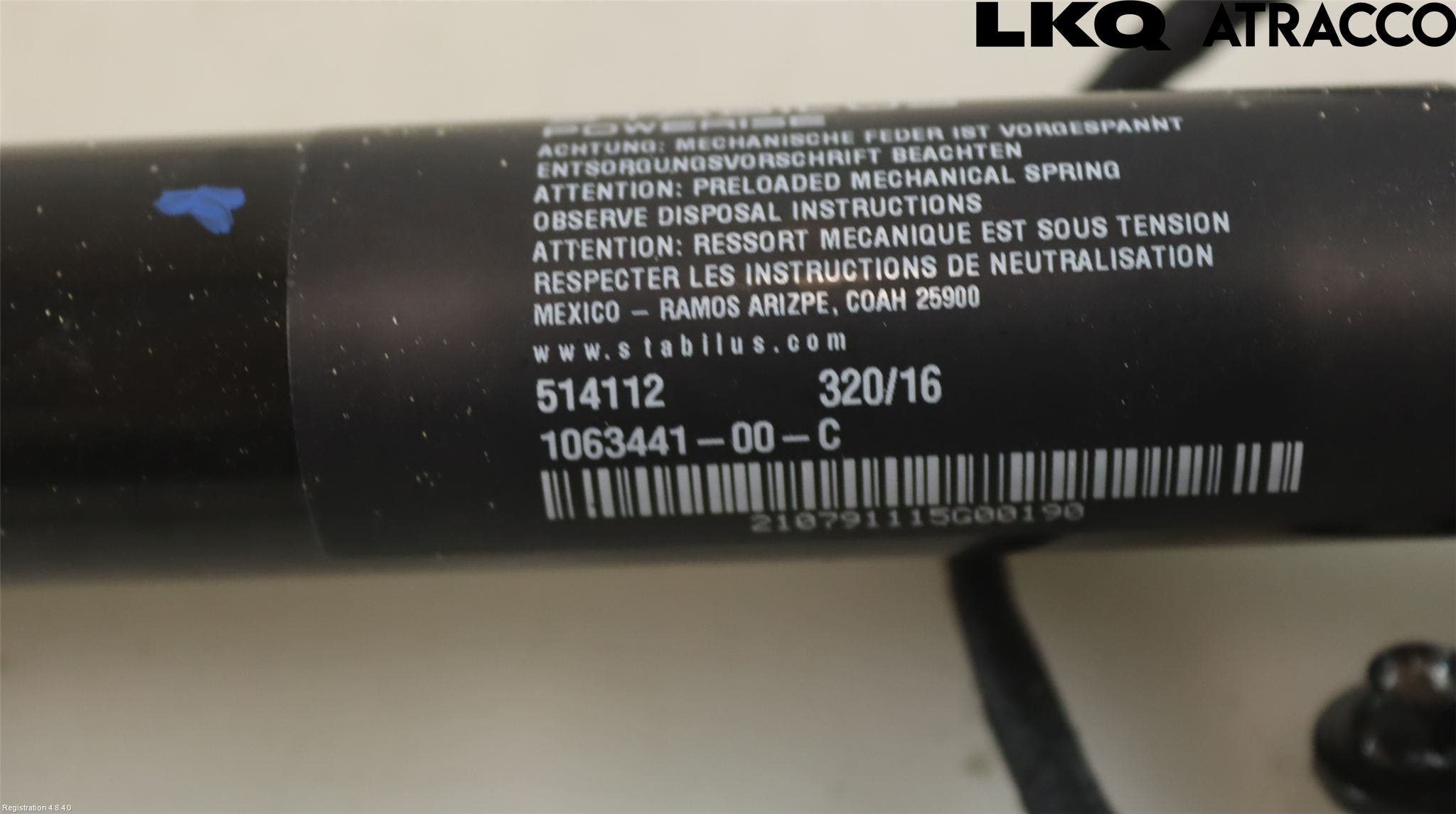 Tesla MODEL X 16- Gasfjäder Övrigt