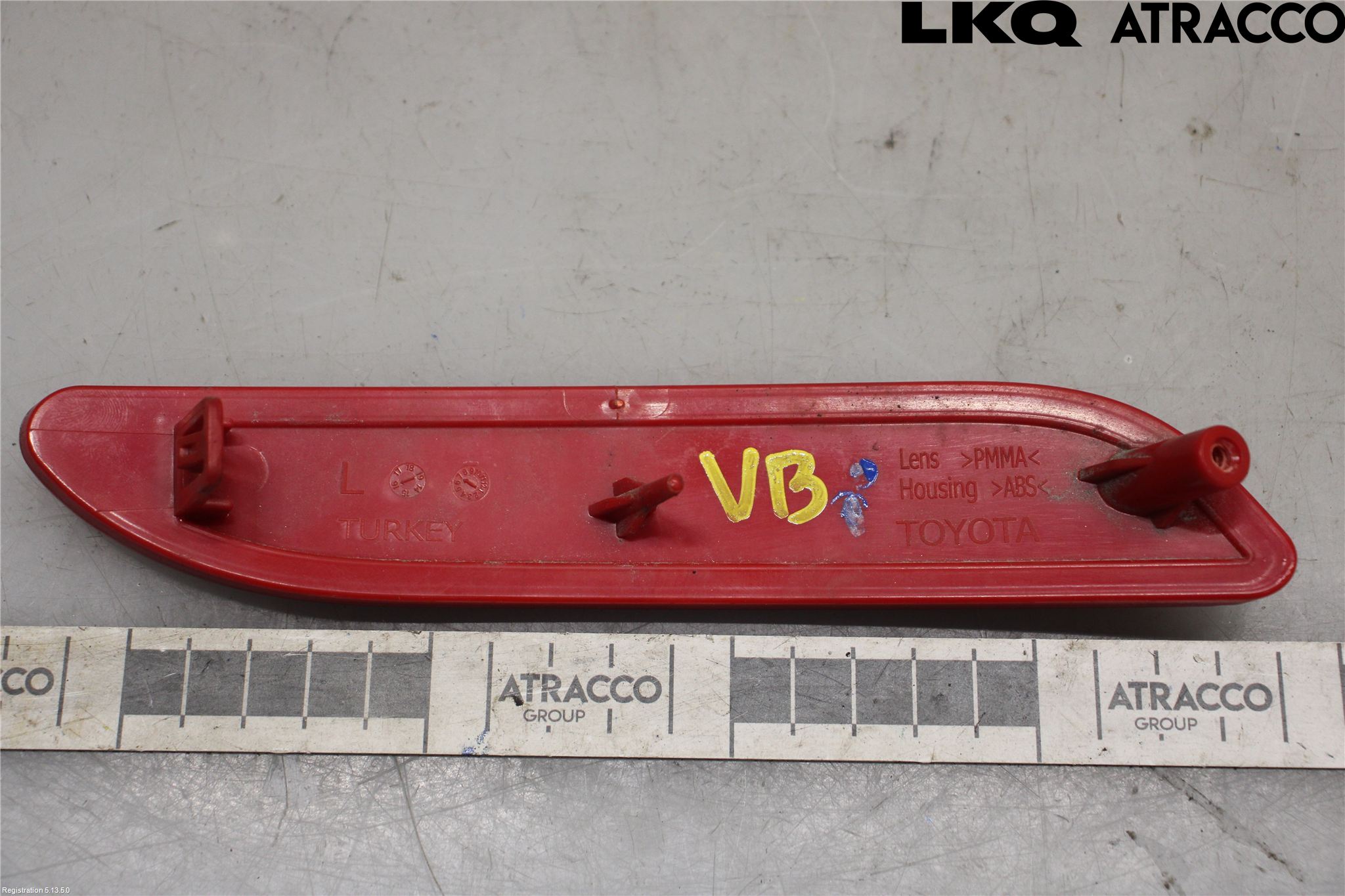 Toyota AURIS 13-19 Dimljus/Reflex Bak