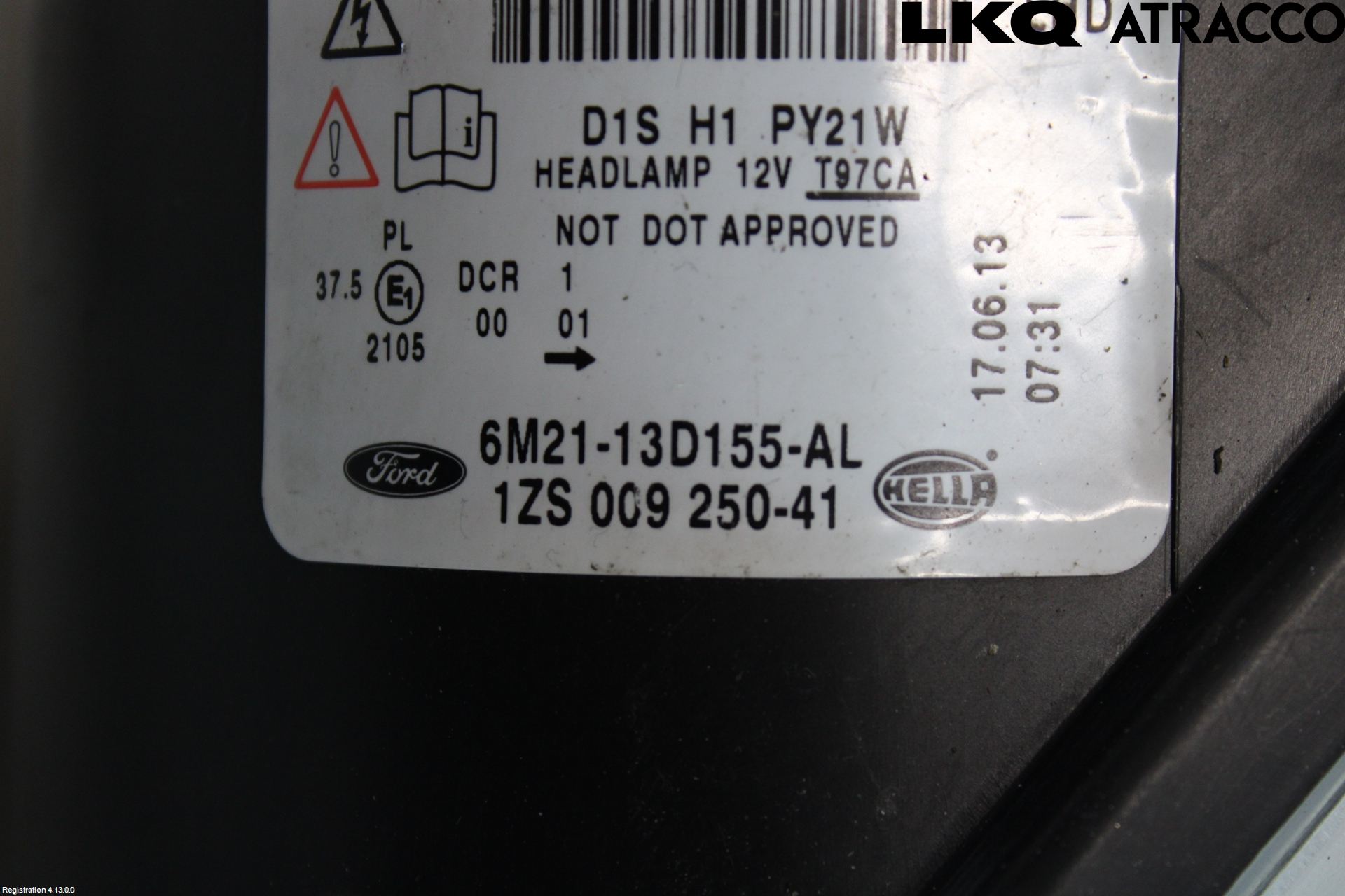 Ford S-MAX 06-15 Strålkastare Vänster