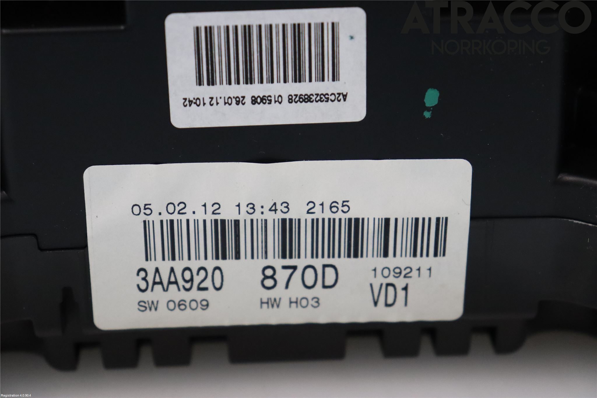 Volkswagen VW PASSAT 11-14 Instrument Komb