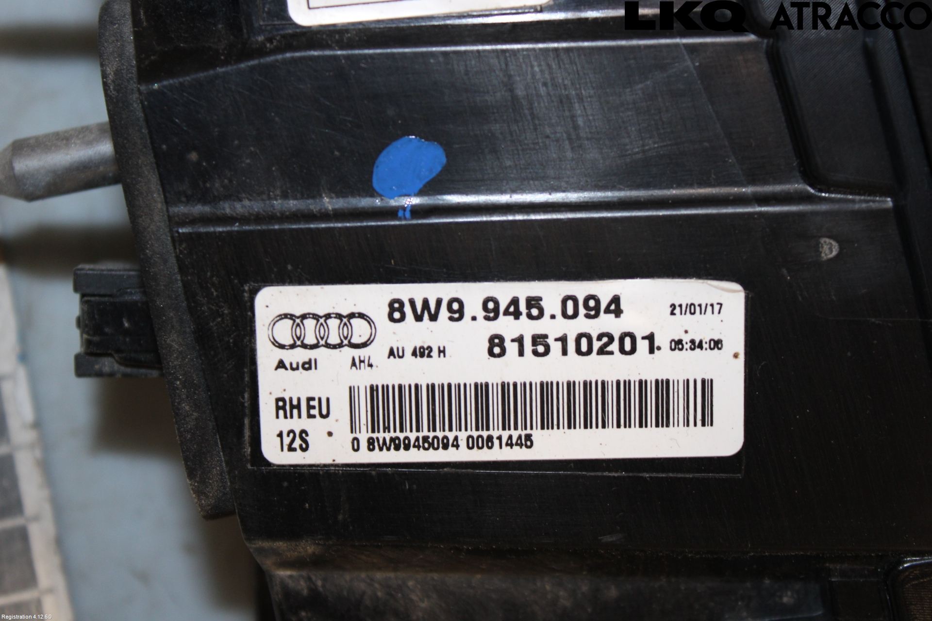 Audi A4/S4 B9 16-19 Bakljus Lucka Hö