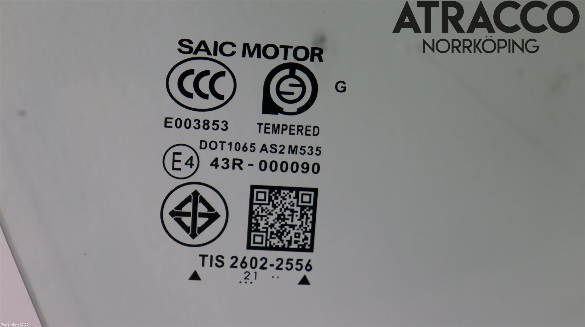 MG ZS EV 20- Dörruta Bak Höger