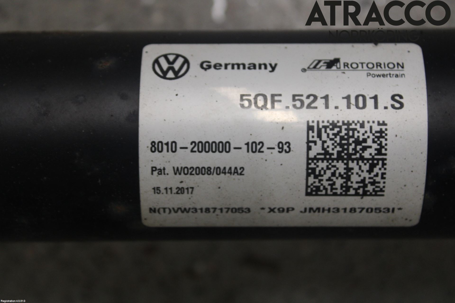 Volkswagen VW TIGUAN ALLSPACE 18- Mellanaxel Komp