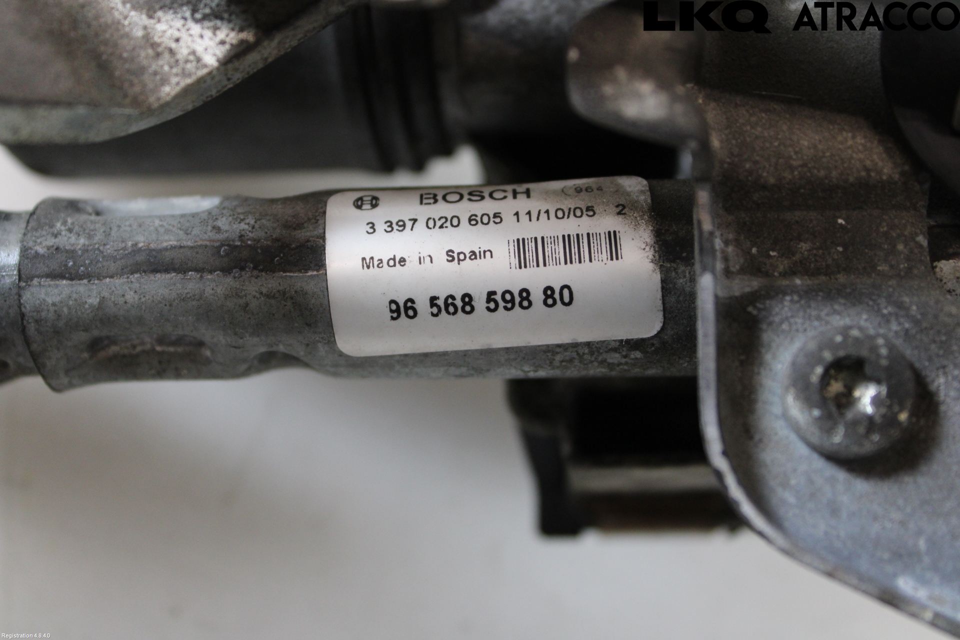 Peugeot 407 Torkarmotor Vindruta
