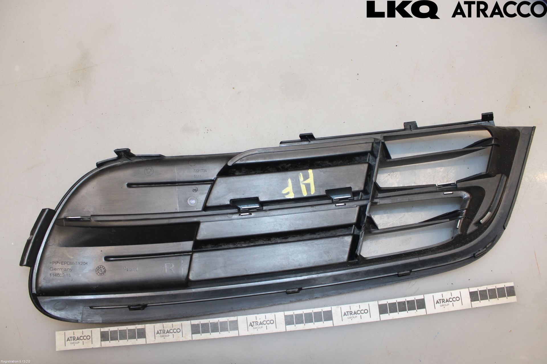 BMW 5 F10/F11/F18 09-17 Grilldel Höger
