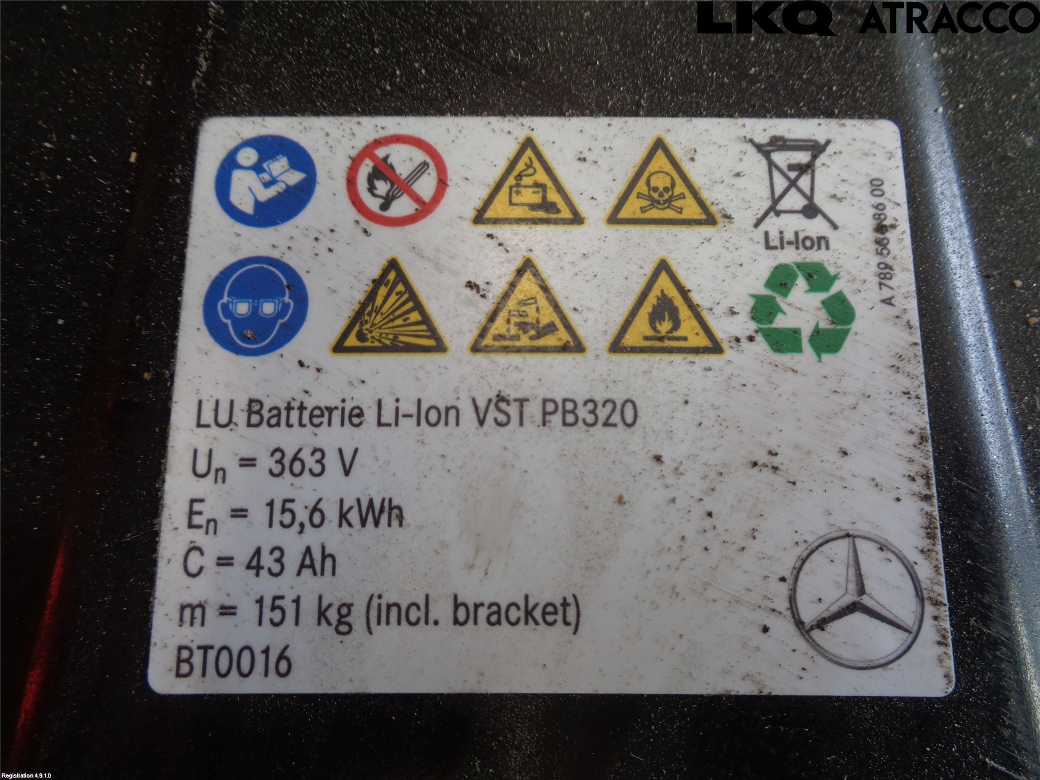 Mercedes-Benz MB CLA-KLASS (C118/X118) 19- Batteri Högspänning