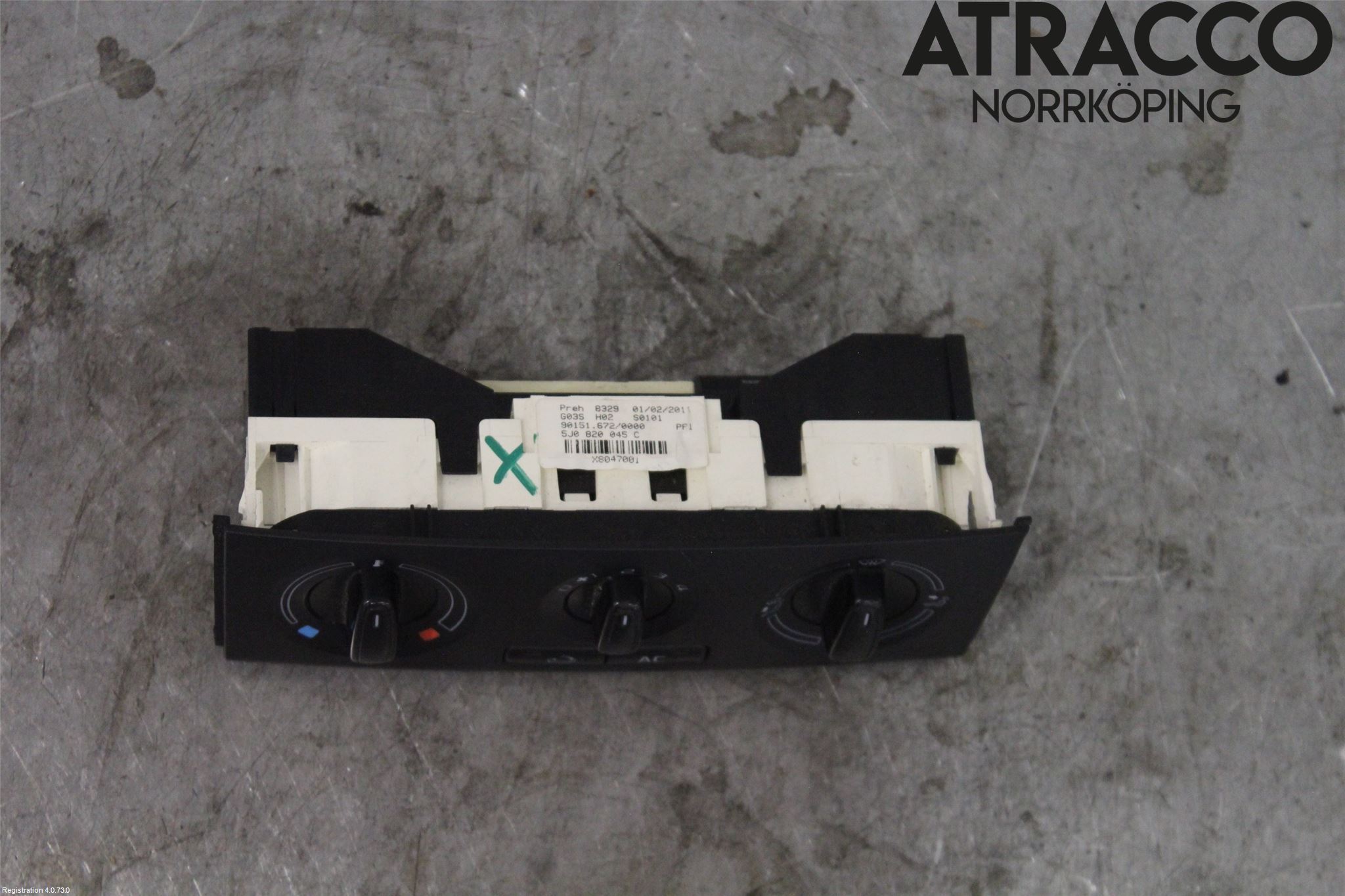 Skoda PRAKTIK Värmereglage