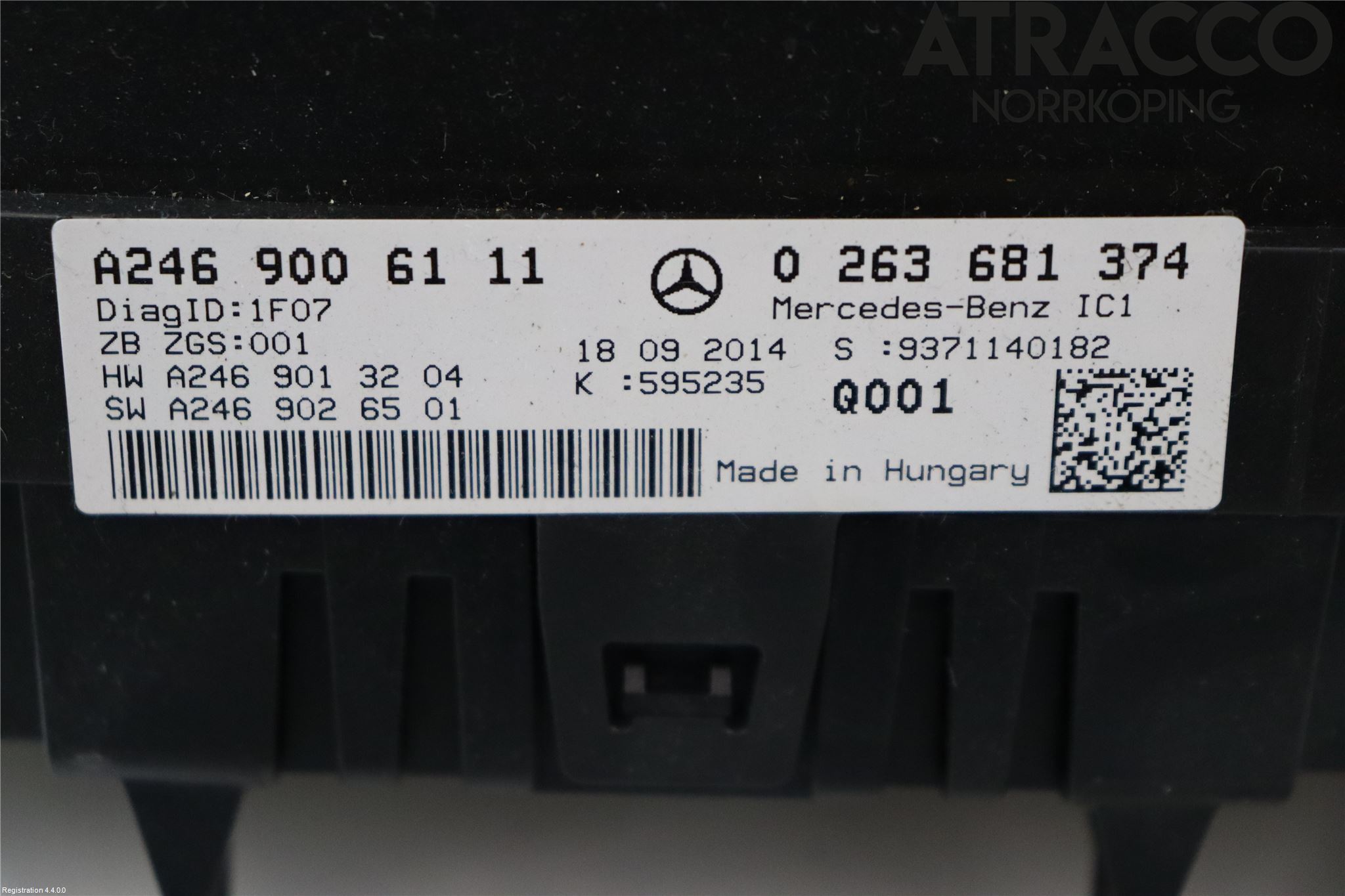 Mercedes-Benz MB B-KLASS (W246/W242) 12-19 Instrument Komb