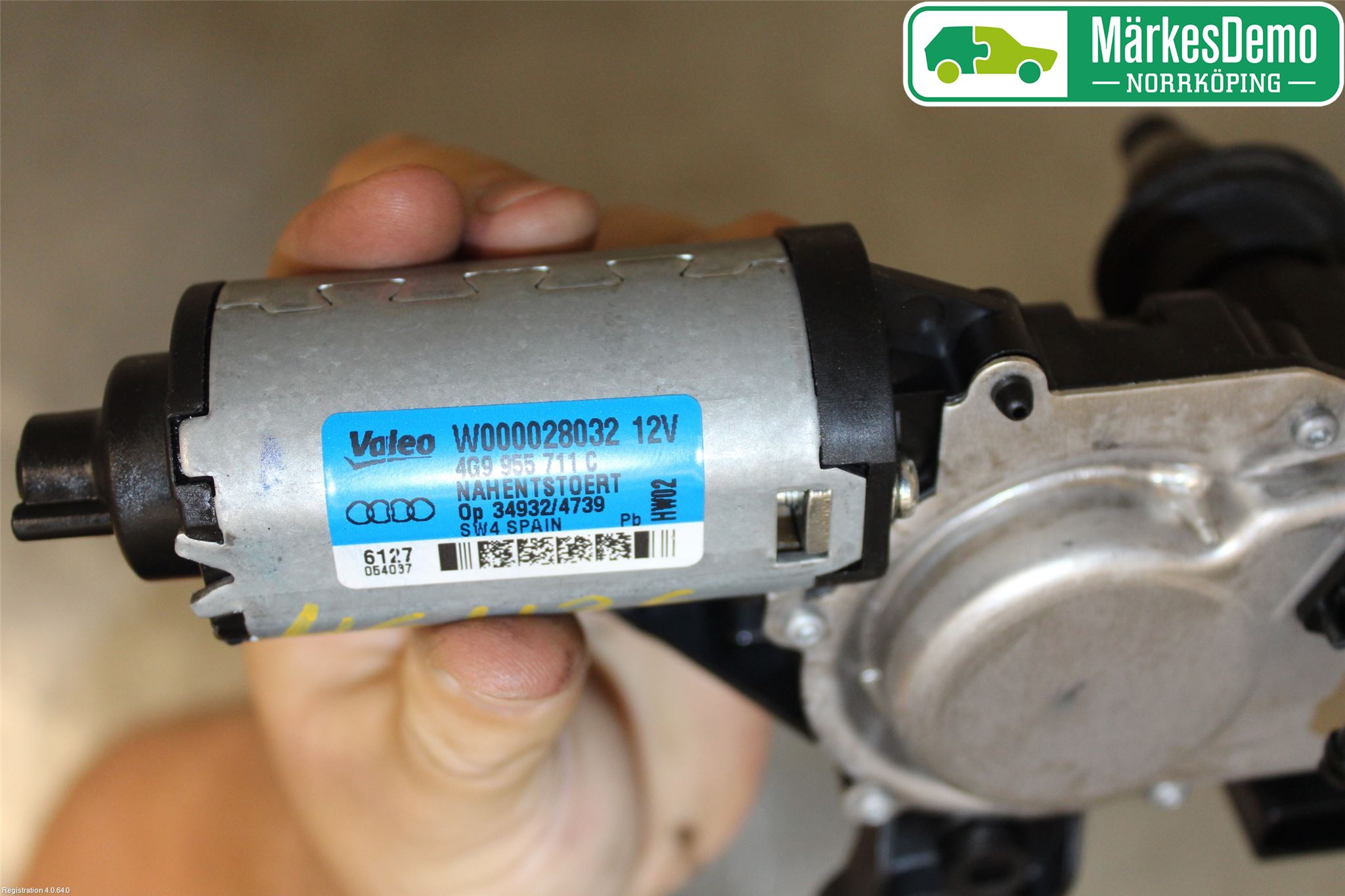 Audi A1/S1 11-18 Torkarmotor Baklucka