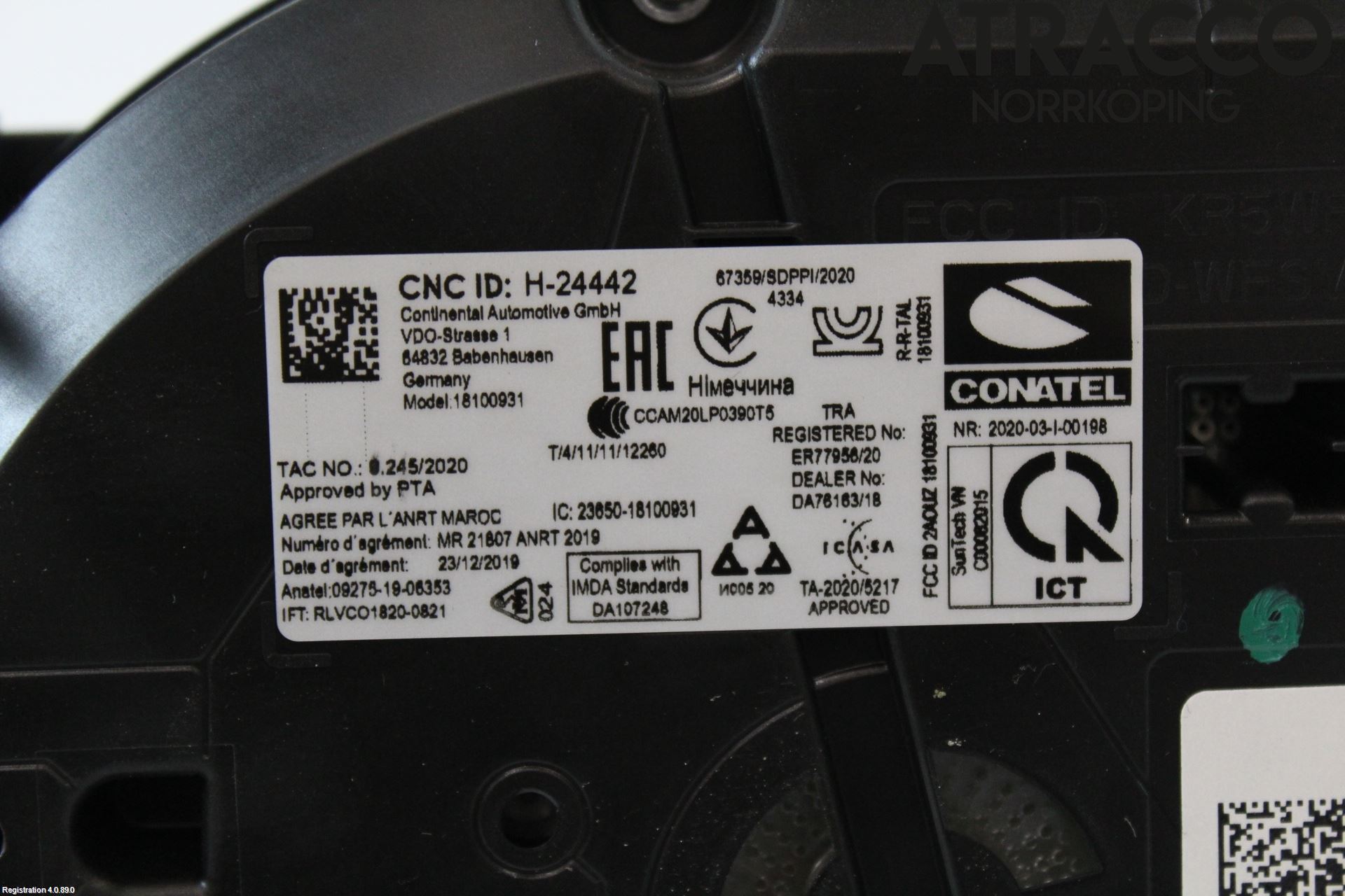 Volkswagen VW TIGUAN 16-24 Instrument Komb