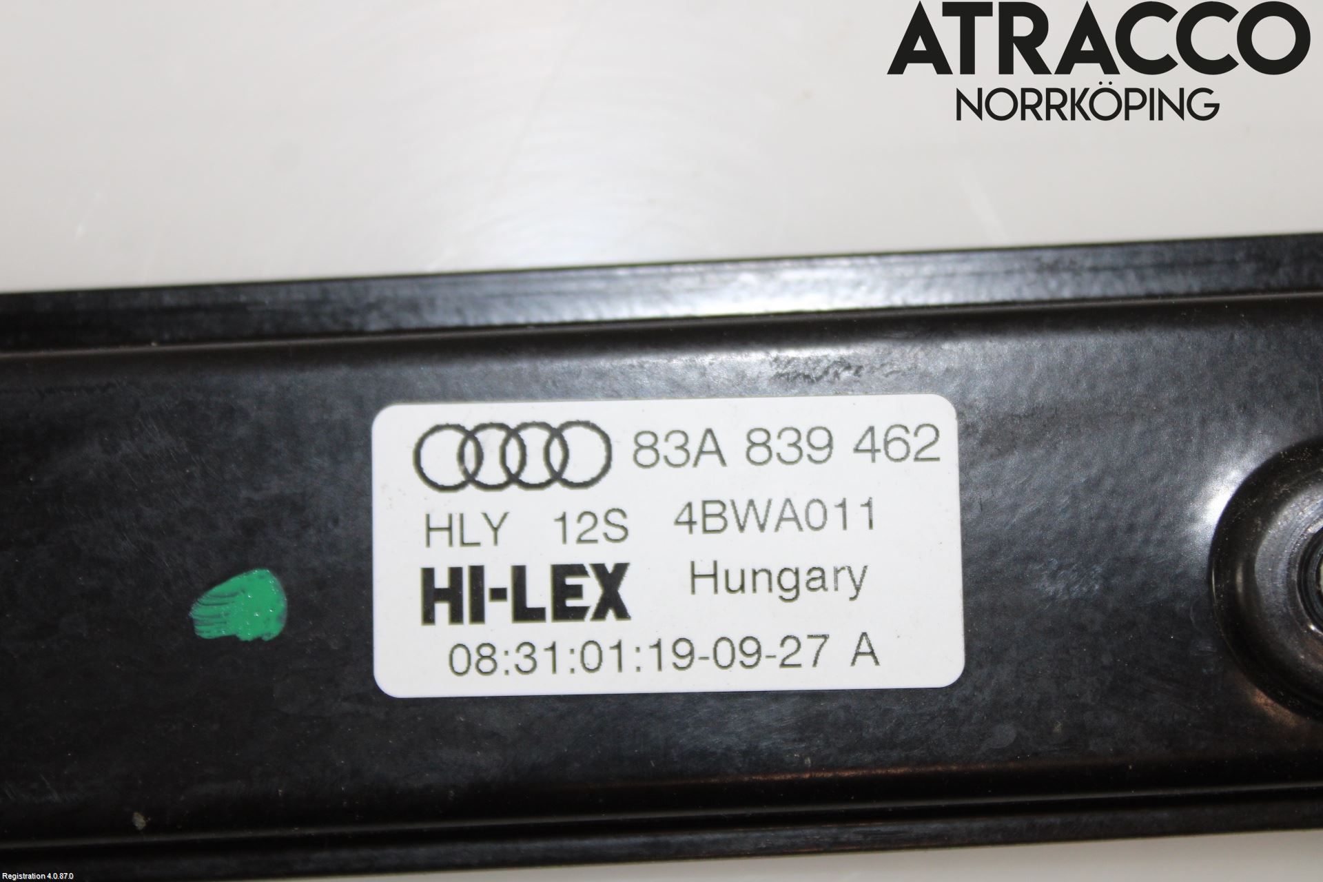 Audi Q3 F3 19- Fönsterhiss El Kompl