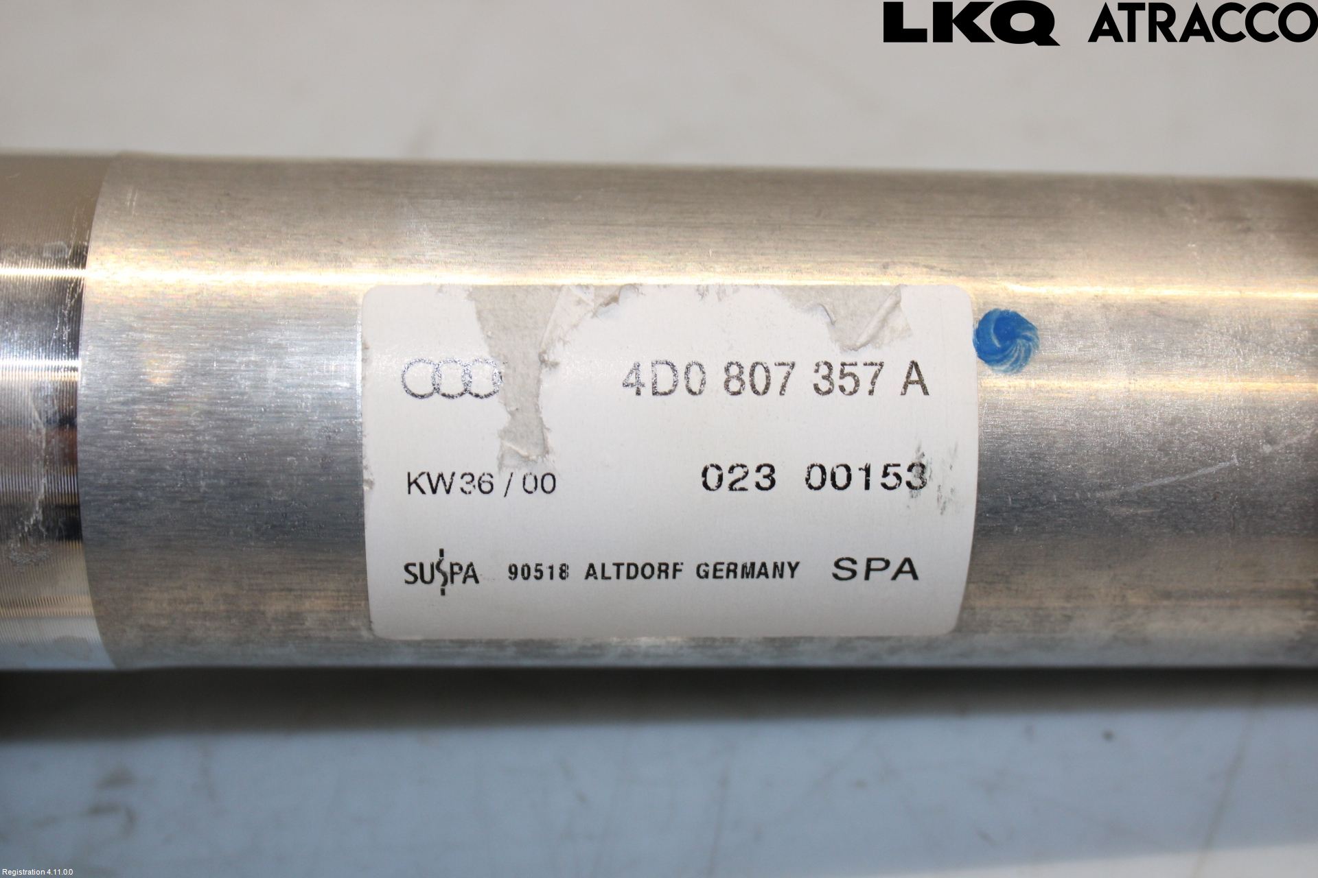 Audi A8/S8 4D 94-02 Stötfångarbärjärn Bak