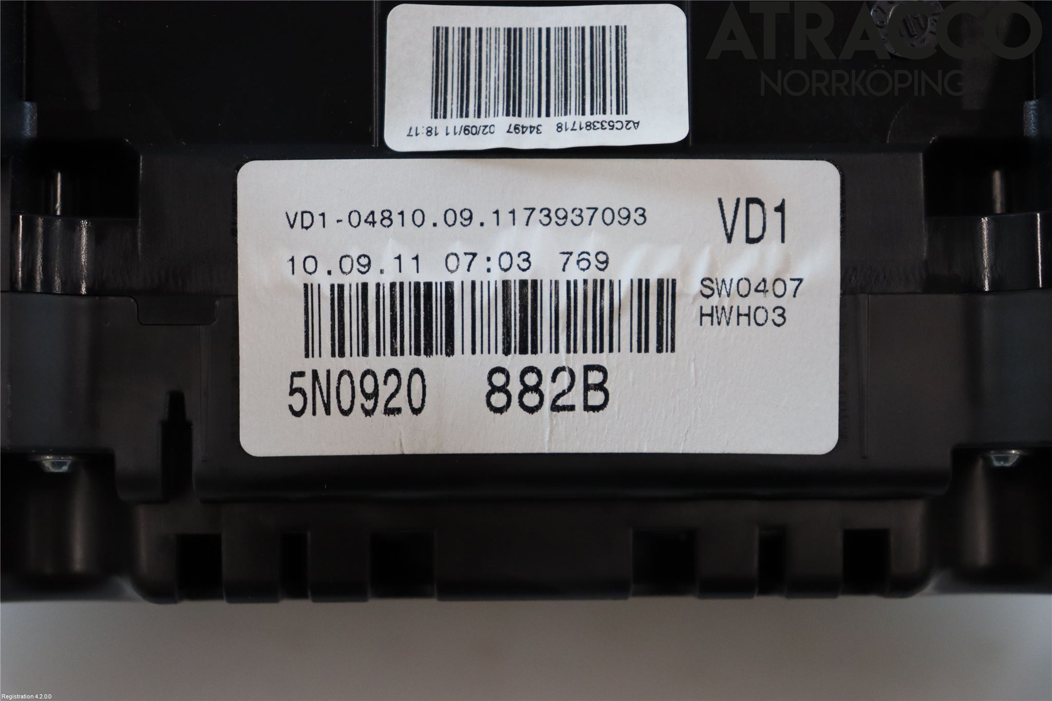 Volkswagen VW TIGUAN 07-16 Instrument Komb
