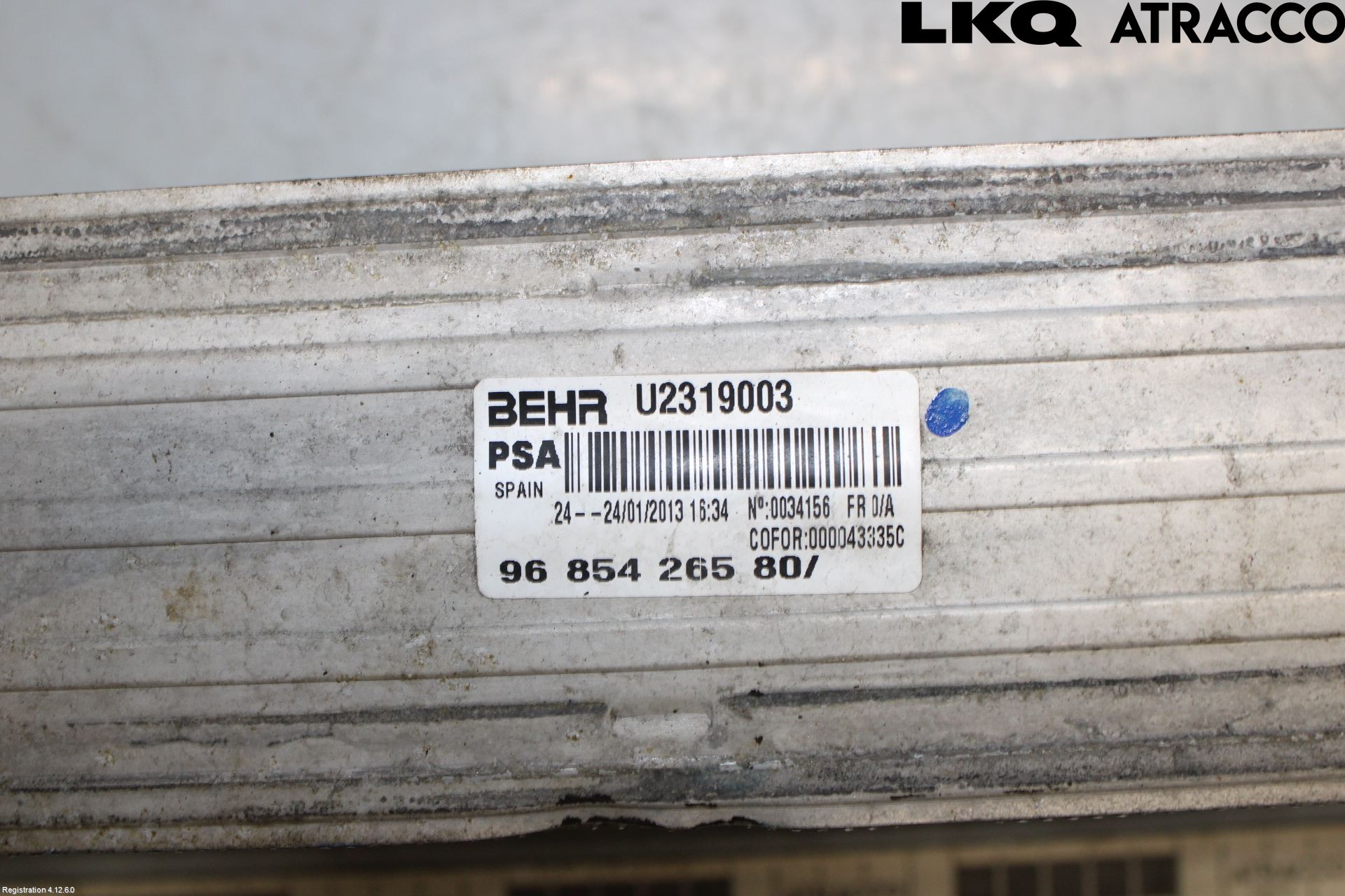 Citroen DS3 Laddluft-Intercooler Kyl