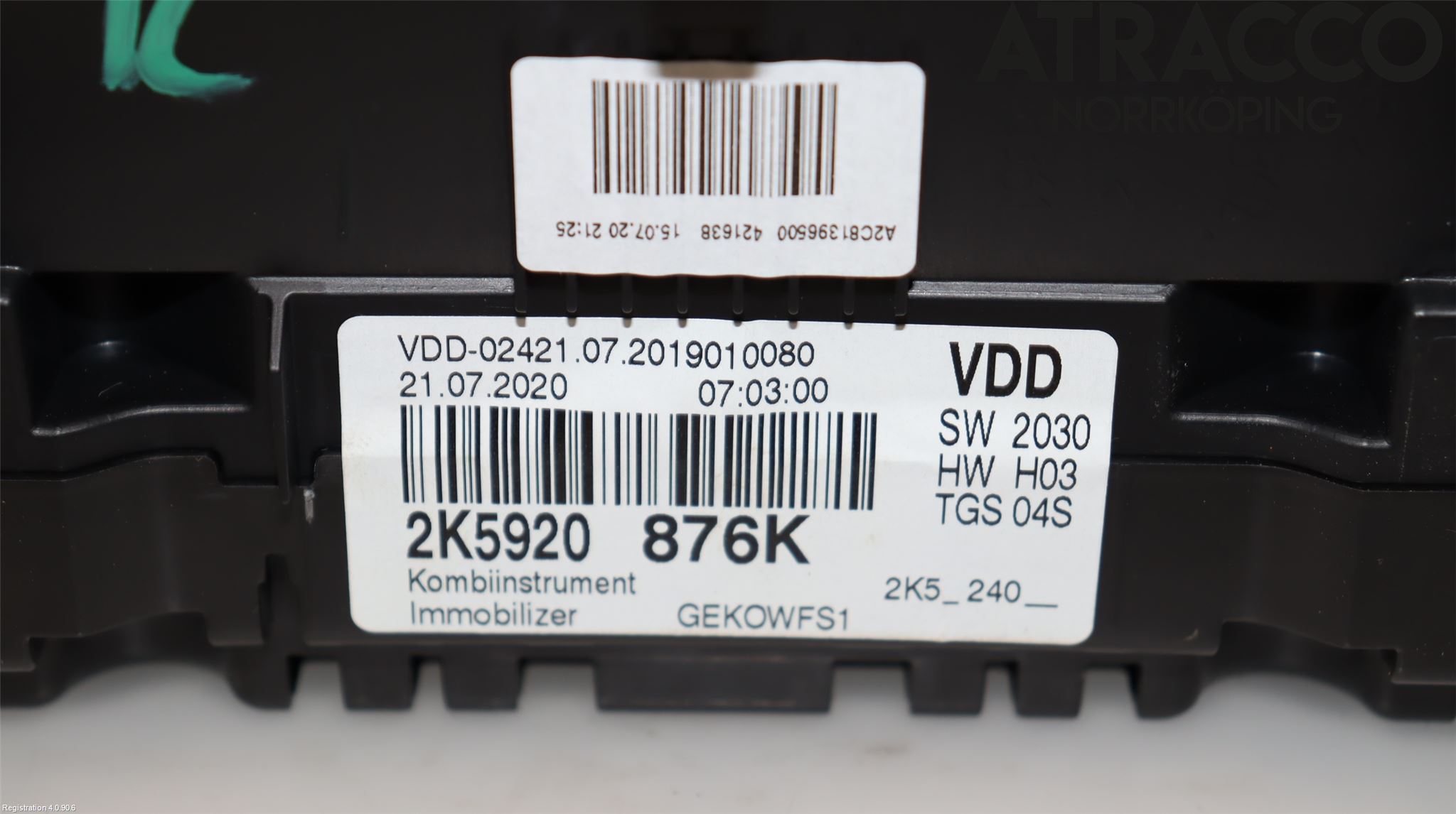 Volkswagen VW CADDY 16-20 Instrument Komb