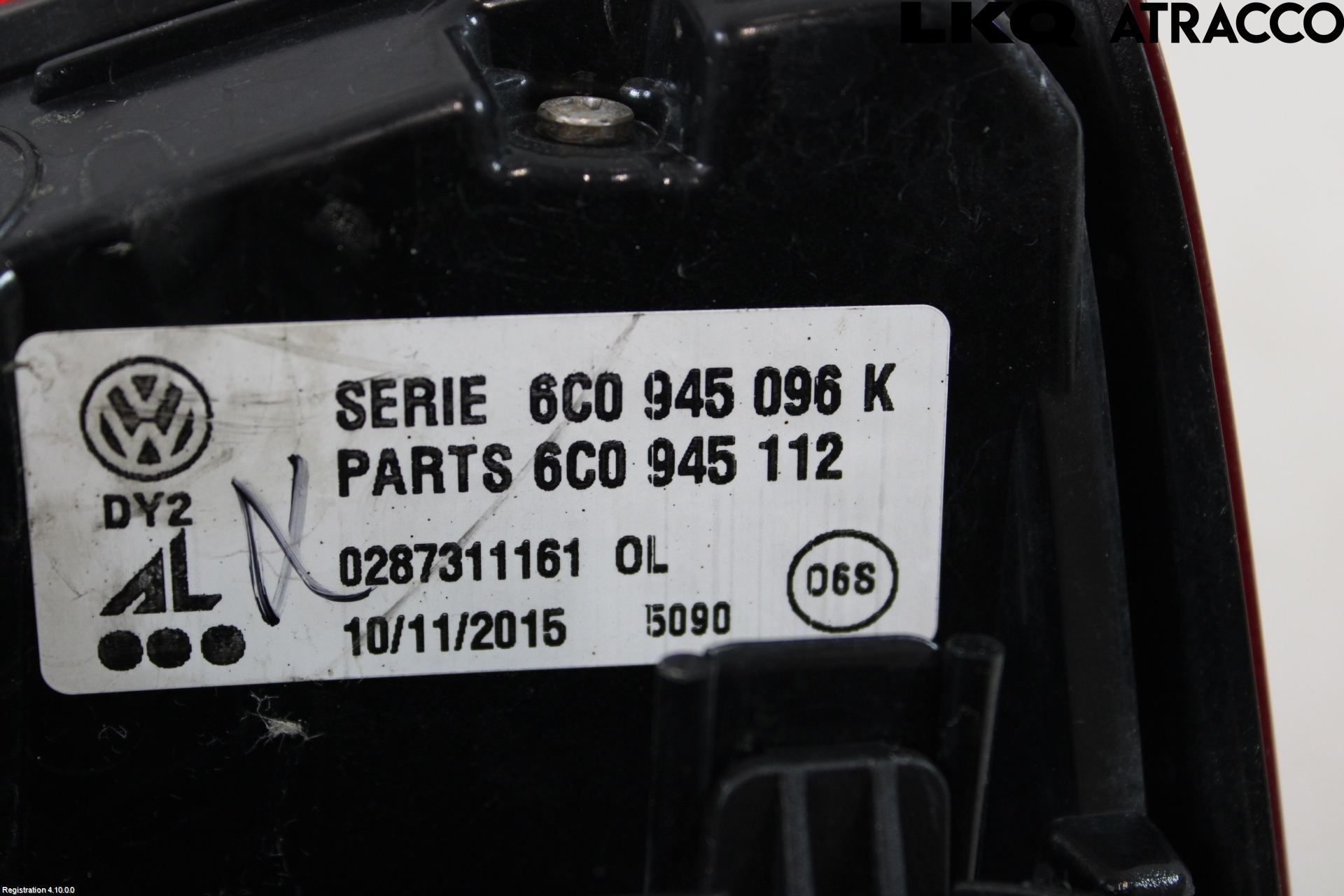 Volkswagen VW POLO 10-17 Bakljus Höger