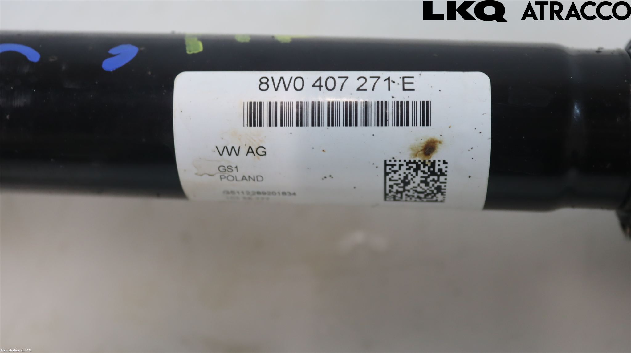 Audi A5 17- Drivaxel Fram Höger