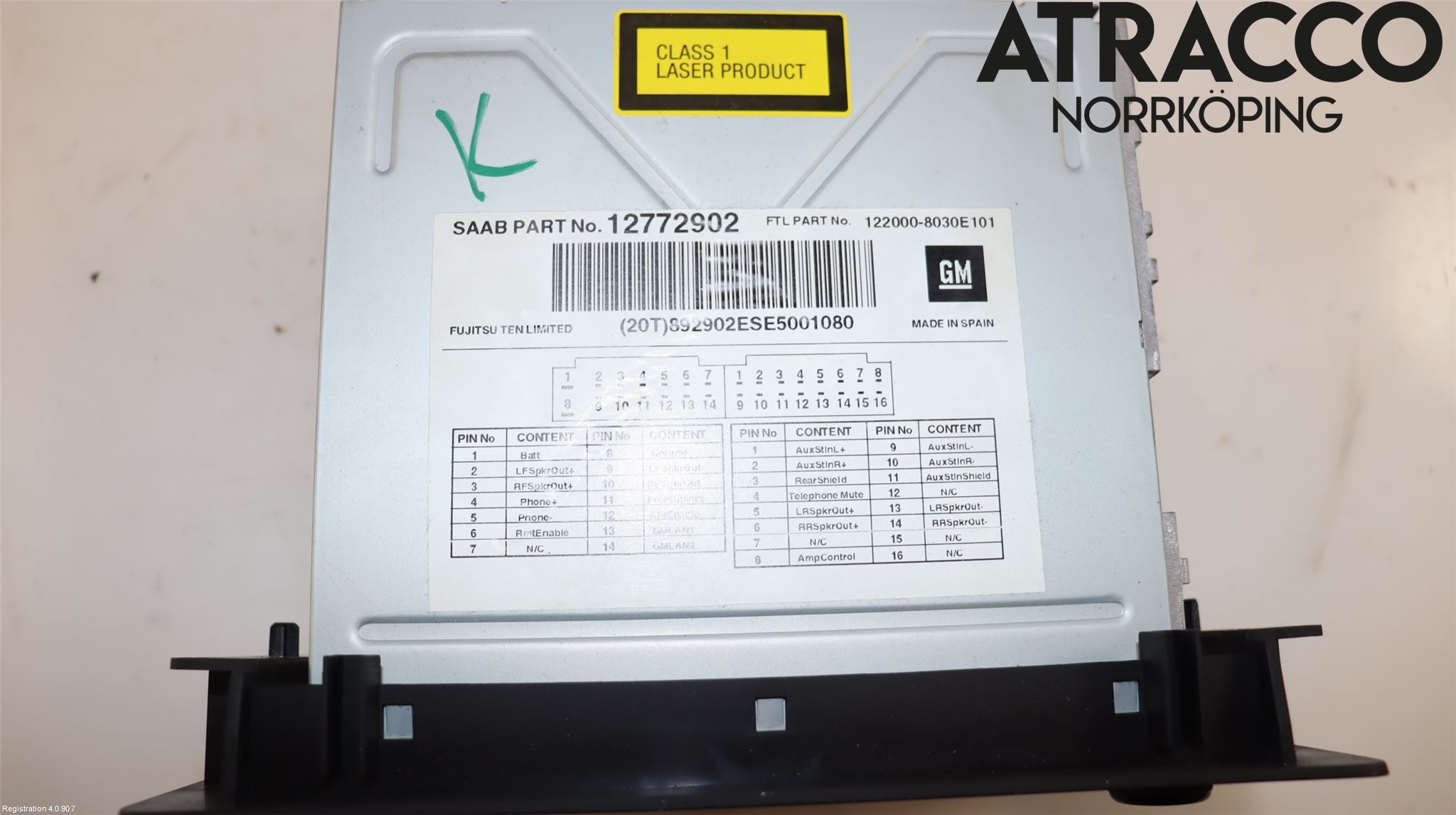 Saab 9-5     06-10 Cd Radio - Multimediapanel