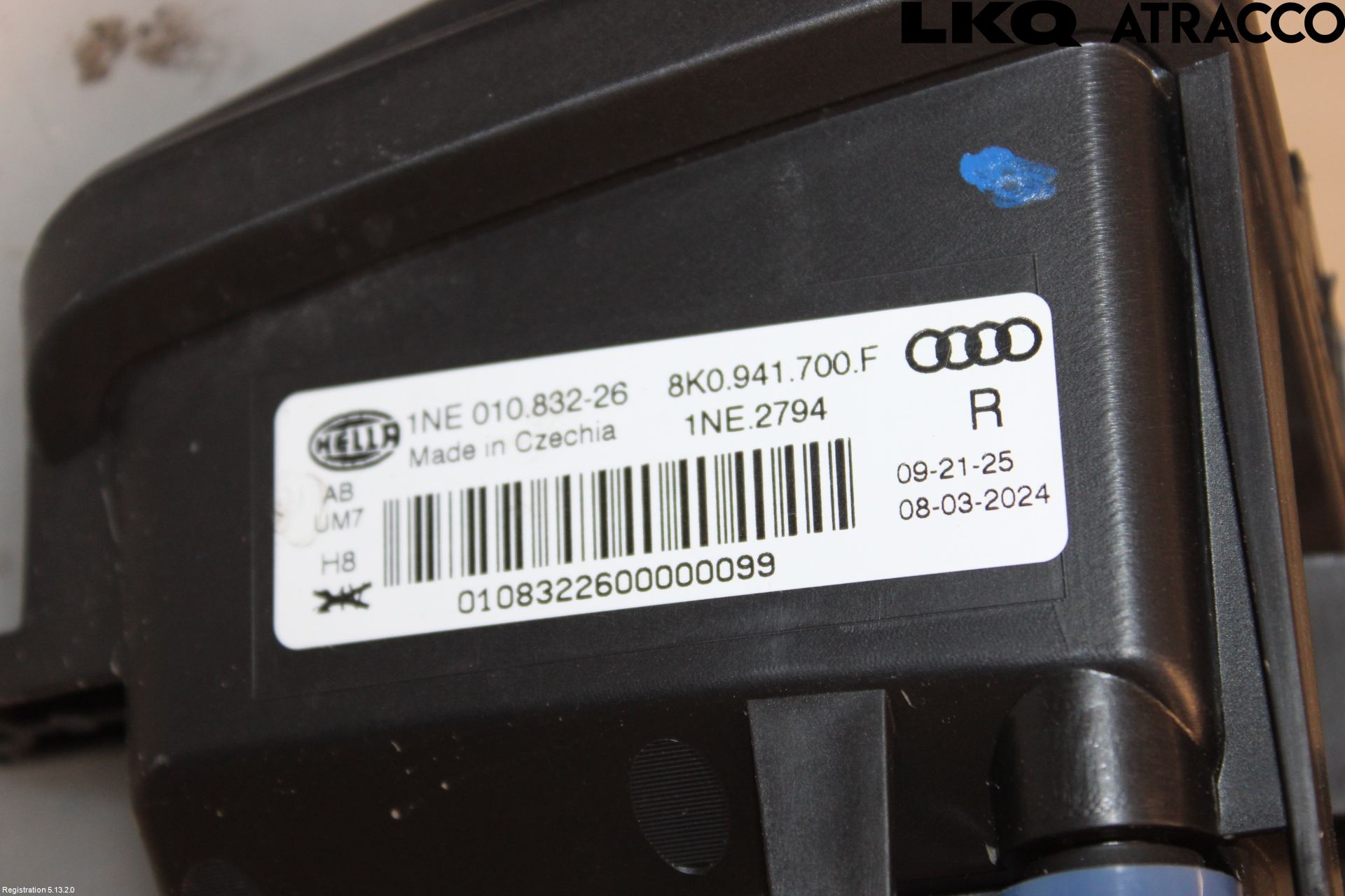 Audi A4 12-15 Dimljus-Varselljus Fram