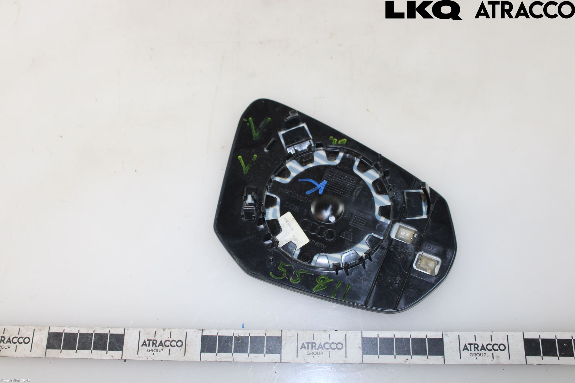 Audi Q3 F3 19- Spegelglas Vä