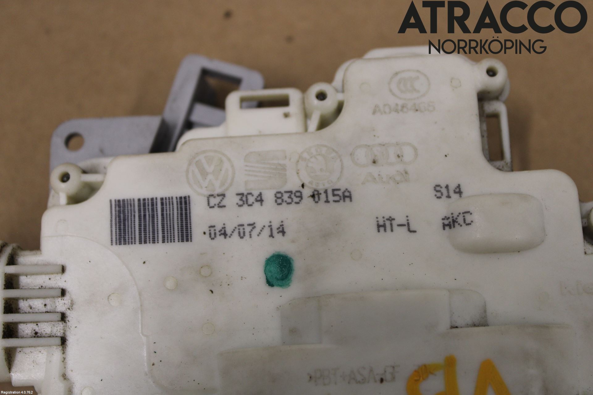 Volkswagen VW PASSAT 11-14 Låskista-Dörrlås
