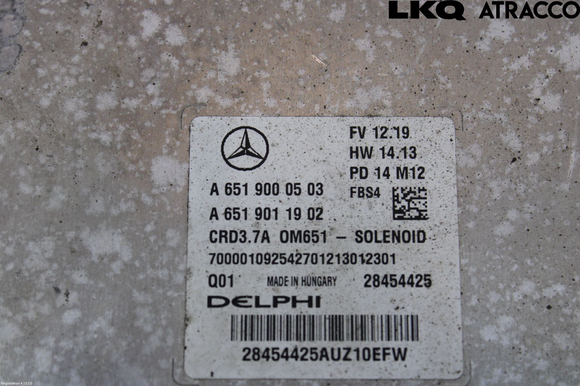 Mercedes-Benz MB E-KLASS (W212) 09-16 Styrenhet Inspump Diesel