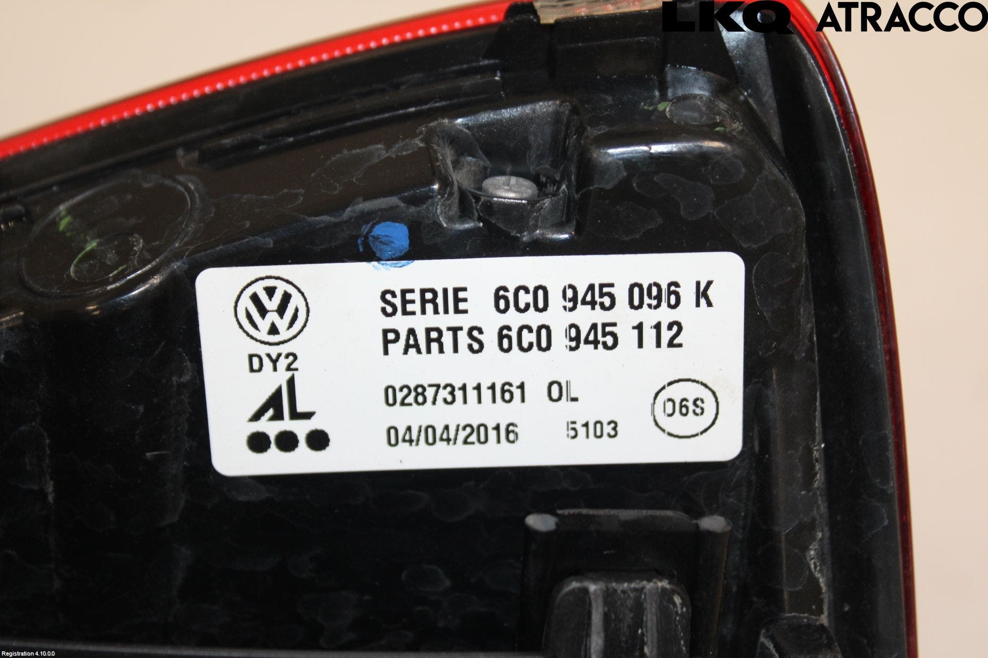 Volkswagen VW POLO 10-17 Bakljus Höger